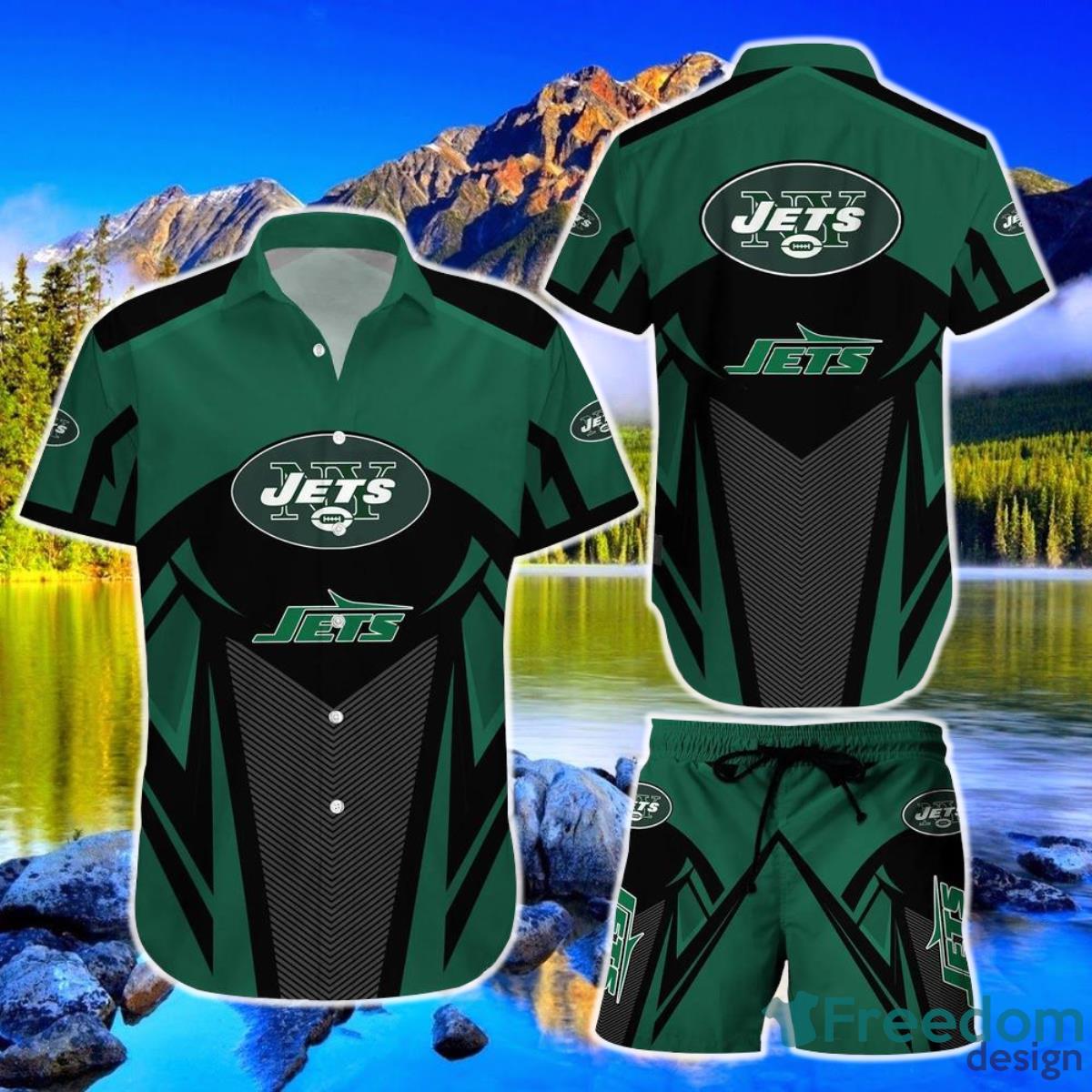 New York Jets NFL Team Football Beach Shirt Summer Button Down Hawaiian  Shirt Best Fan Ever - Freedomdesign