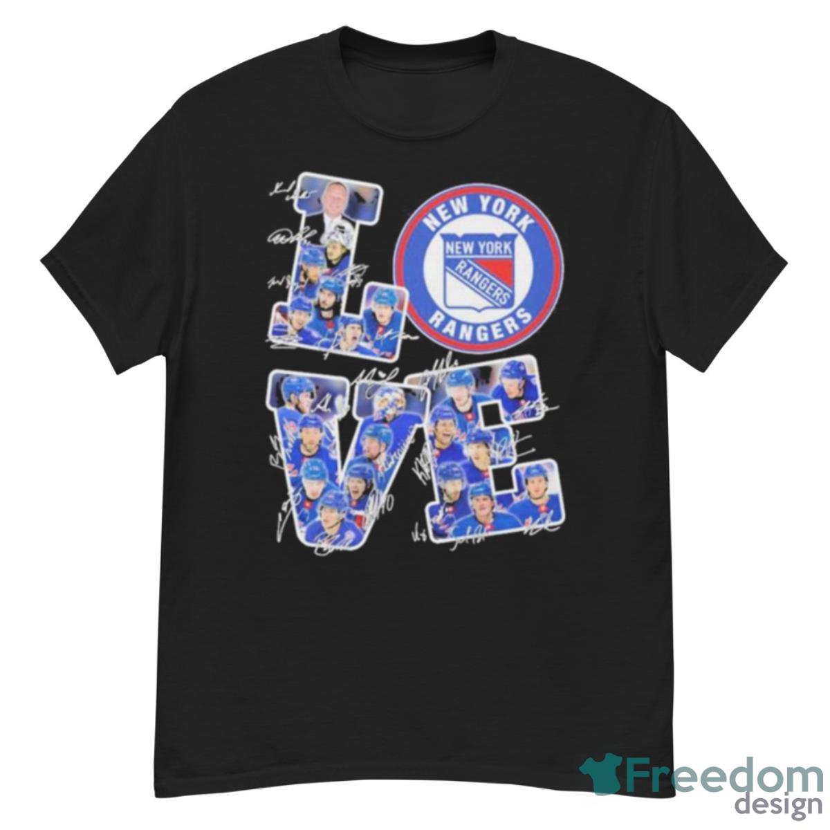 New York Rangers Players Love Fans 2023 Signatures Shirt - G500 Men’s Classic T-Shirt