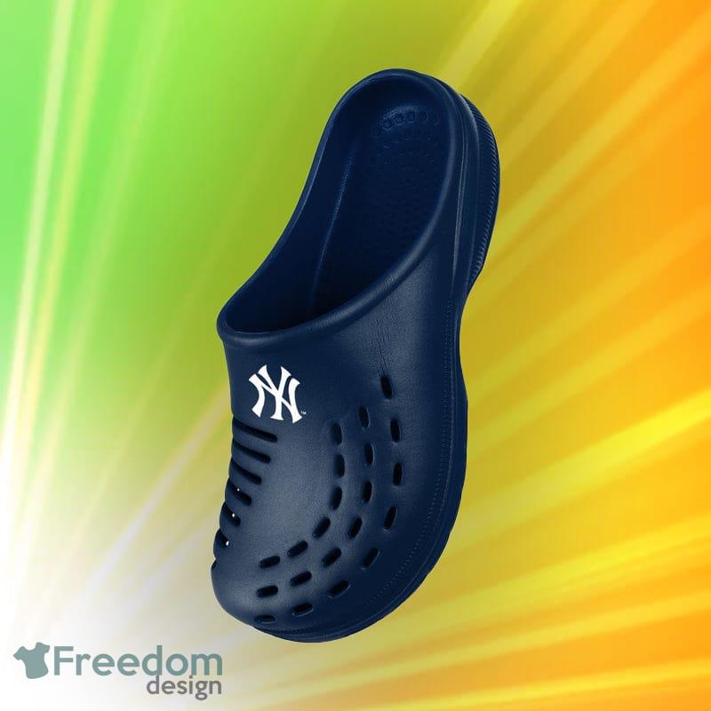 New York Yankees MLB Men And Women Solid Clog Shoes For Fans - Freedomdesign