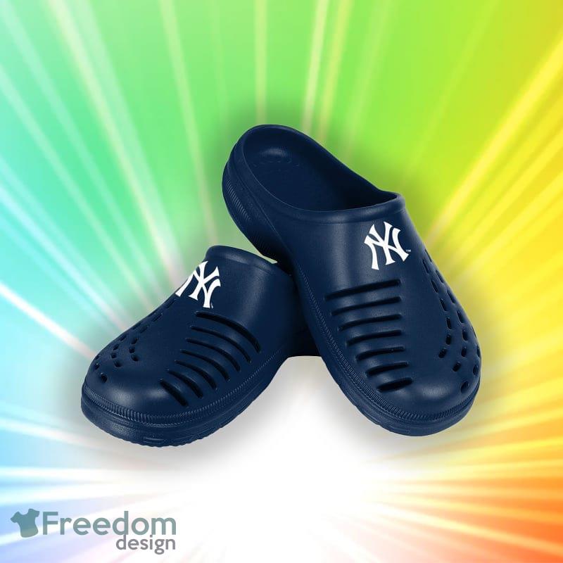New York Yankees MLB Men And Women Solid Clog Shoes For Fans - Freedomdesign