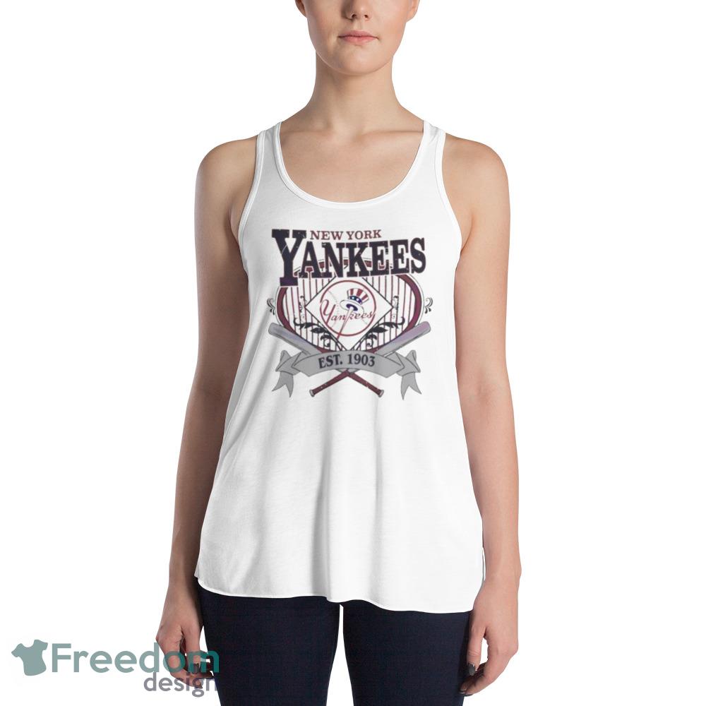 New York Yankees Sports Est 1903 Shirt - Womens Flowy Racerback Tank New York Yankees Sports Est 1903 Shirt - Womens Flowy Racerback Tank