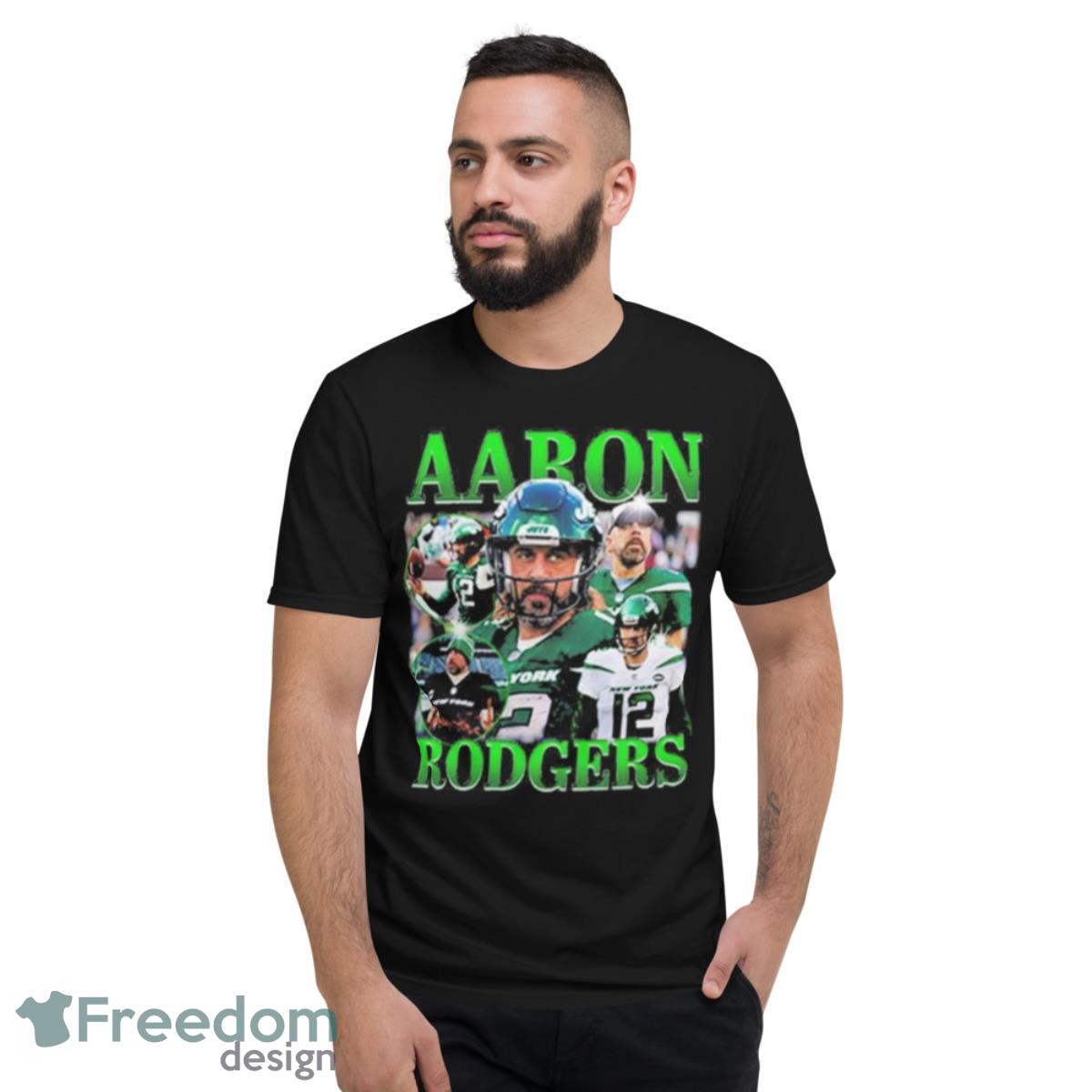 NFL Aaron Rodgers Classic 90s Graphic Tee New York Jets Shirt - Short Sleeve T-Shirt