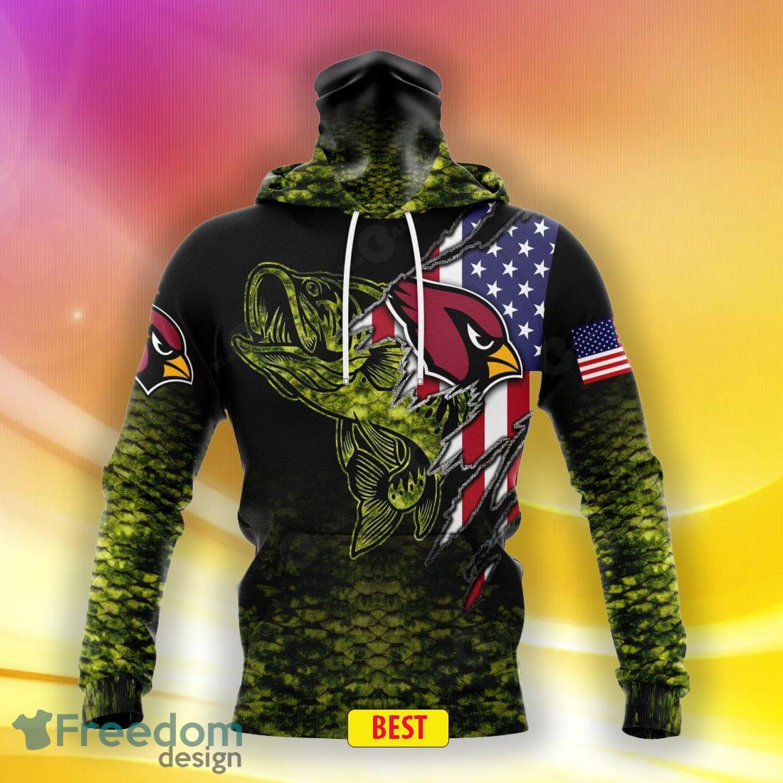 NFL Arizona Cardinals Special Camo Fishing Hoodie Sweatshirt 3D