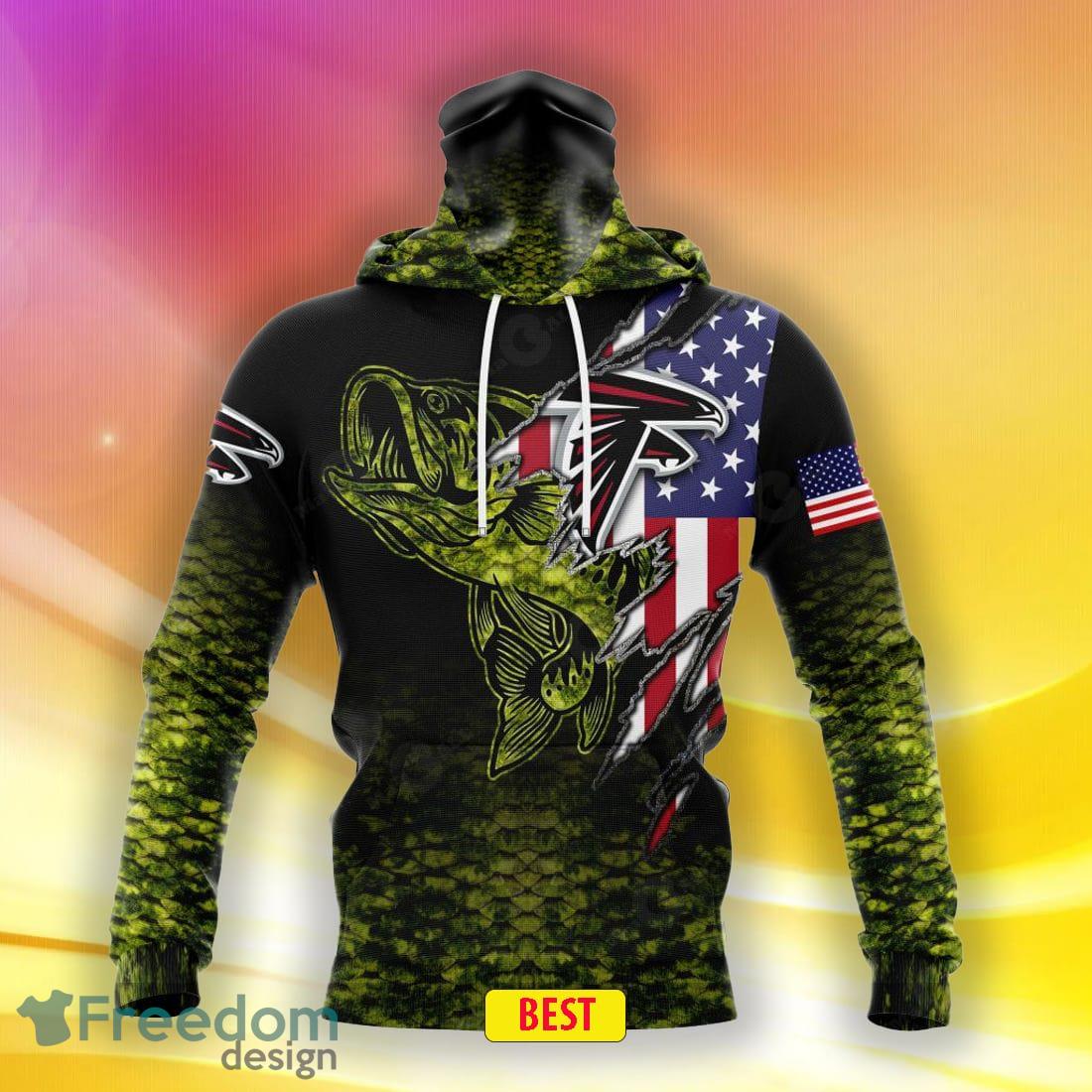 NFL Atlanta Falcons Camouflage Red 3D Hoodie Zip Hoodie For Men