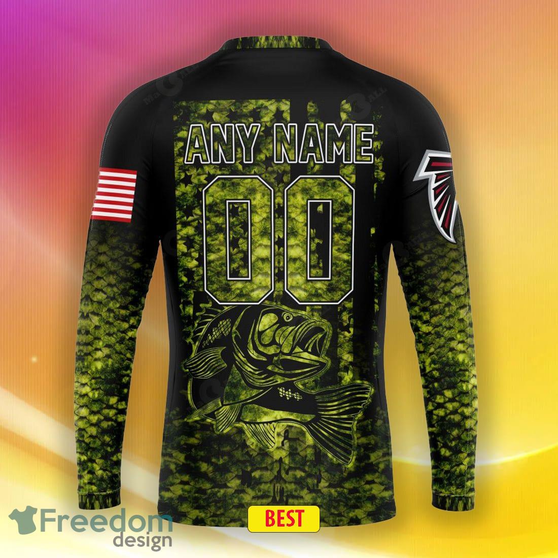 NFL Atlanta Falcons Special Camo Fishing Hoodie Sweatshirt 3D Custom Number  And Name - Freedomdesign