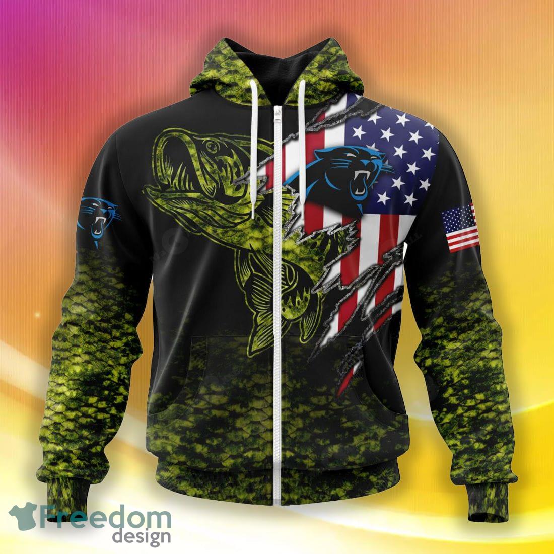 NFL Carolina Panthers Special Camo Fishing Hoodie Sweatshirt 3D Custom  Number And Name - Freedomdesign