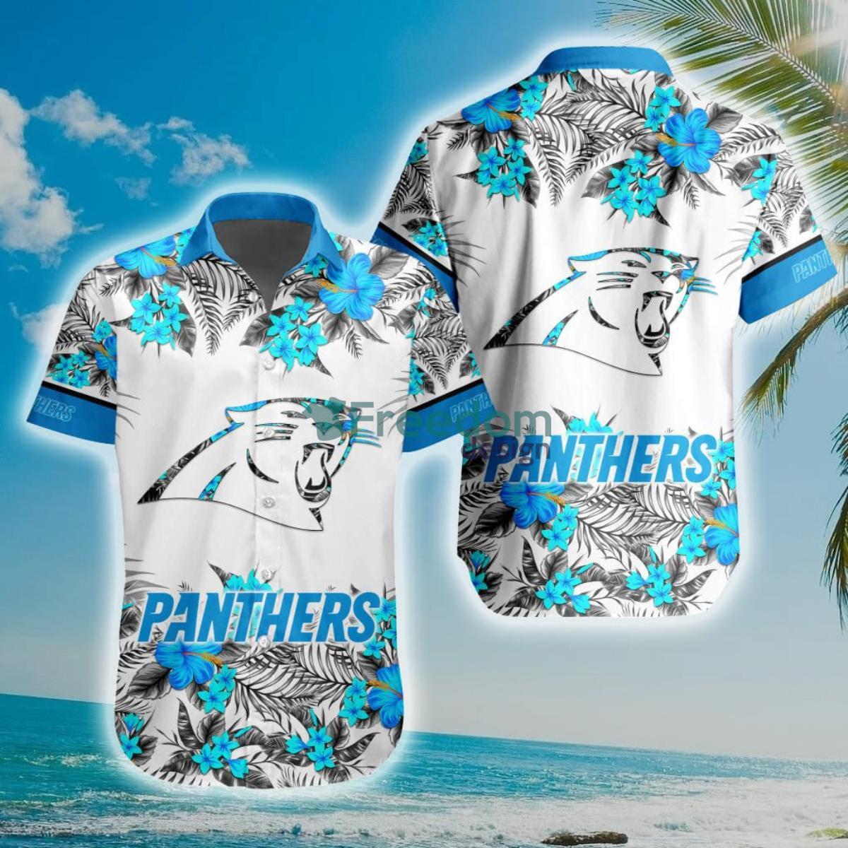 NFL Carolina Panthers Special Floral Hawaiian Shirt Product Photo 1