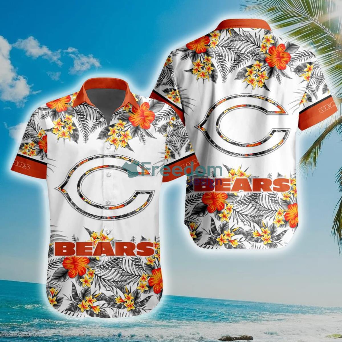 NFL Chicago Bears Special Floral Hawaiian Shirt Product Photo 1