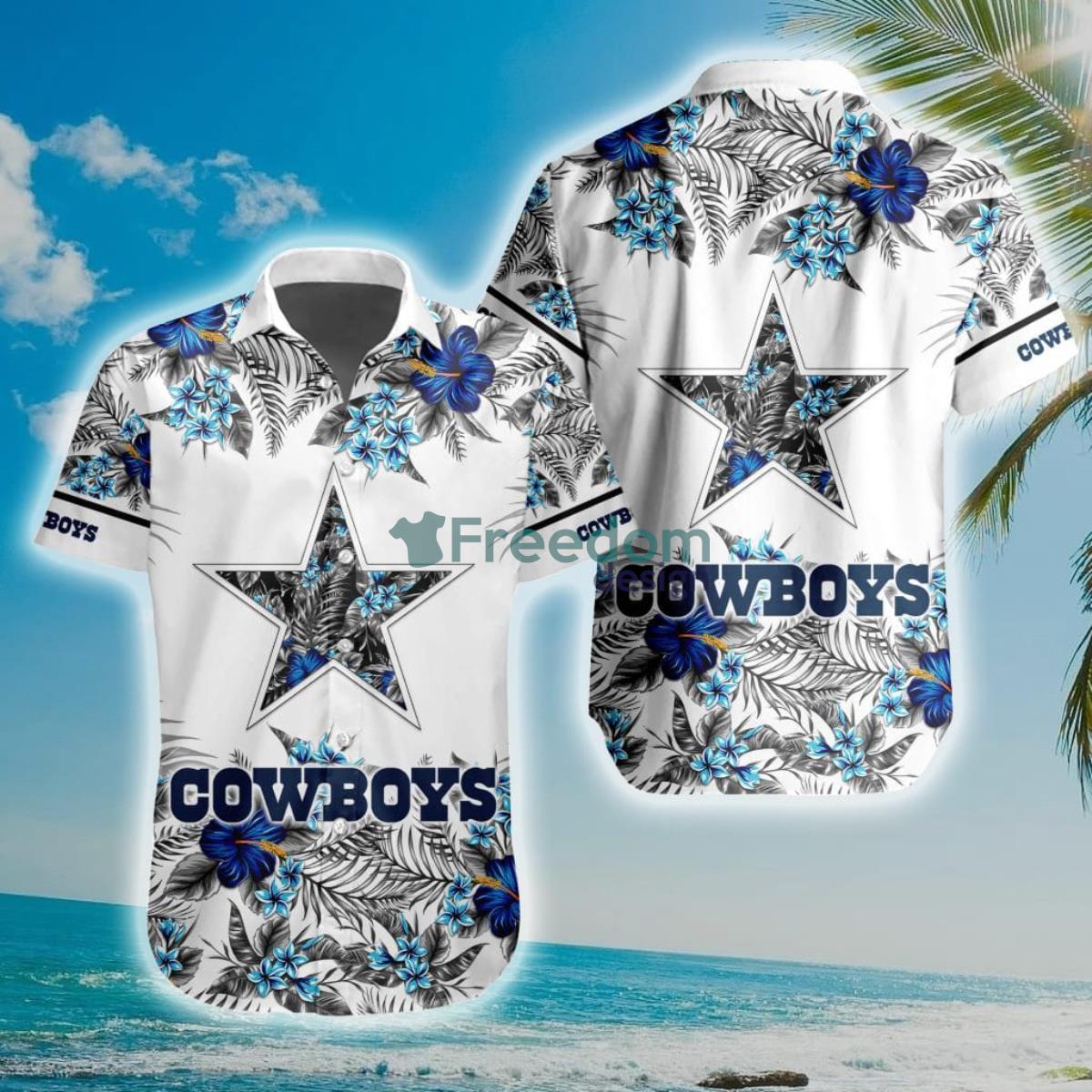 Nfl Dallas Cowboys Grateful Dead Hawaiian Shirt And Short - Freedomdesign