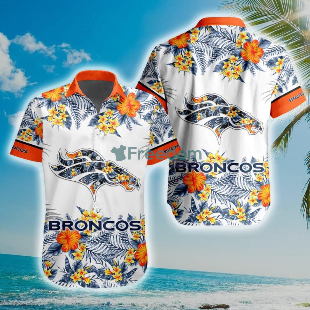 NFL Denver Broncos Special Floral Hawaiian Shirt Product Photo 1