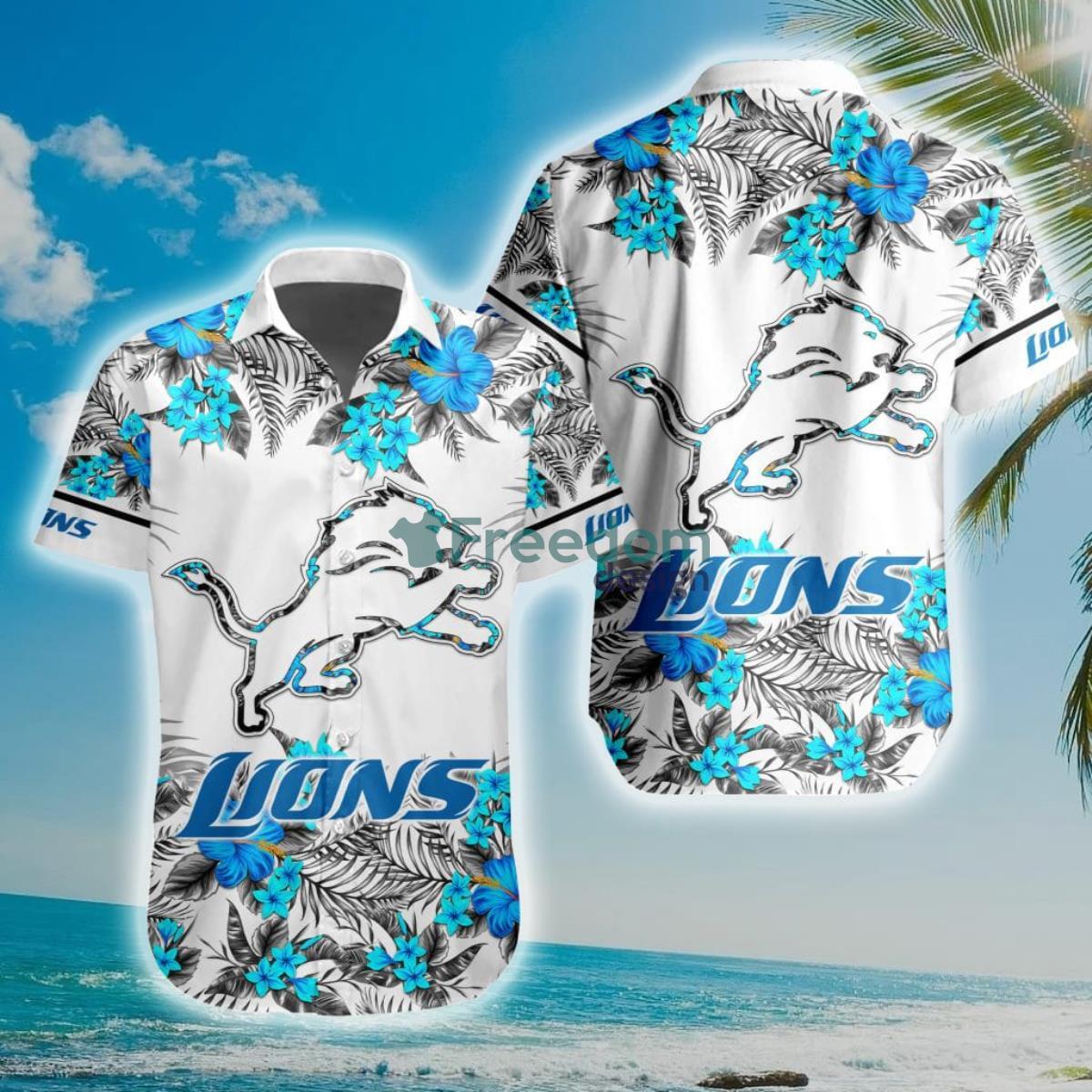 NFL Detroit Lions Special Floral Hawaiian Shirt Product Photo 1