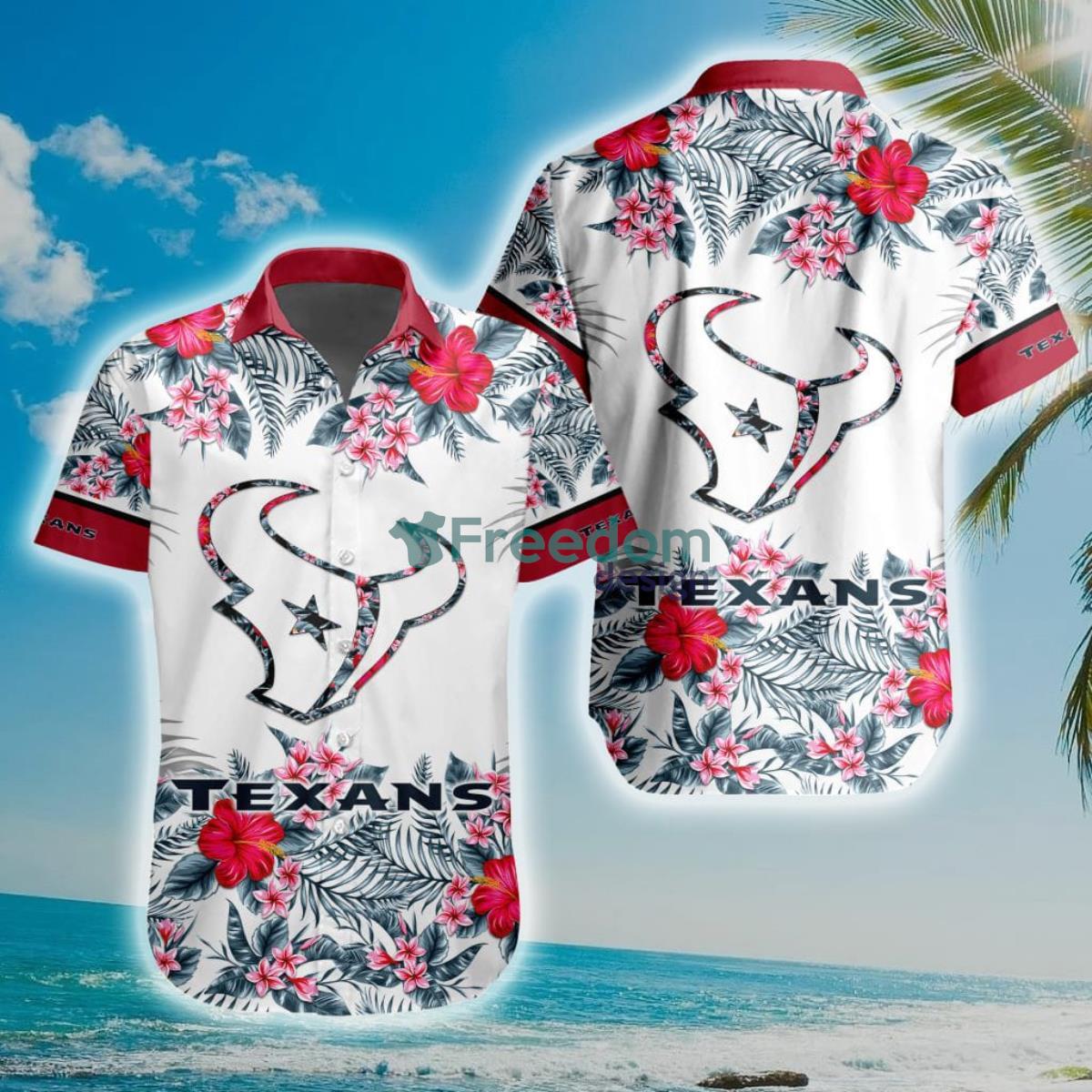 NFL Houston Texans Special Floral Hawaiian Shirt Product Photo 1