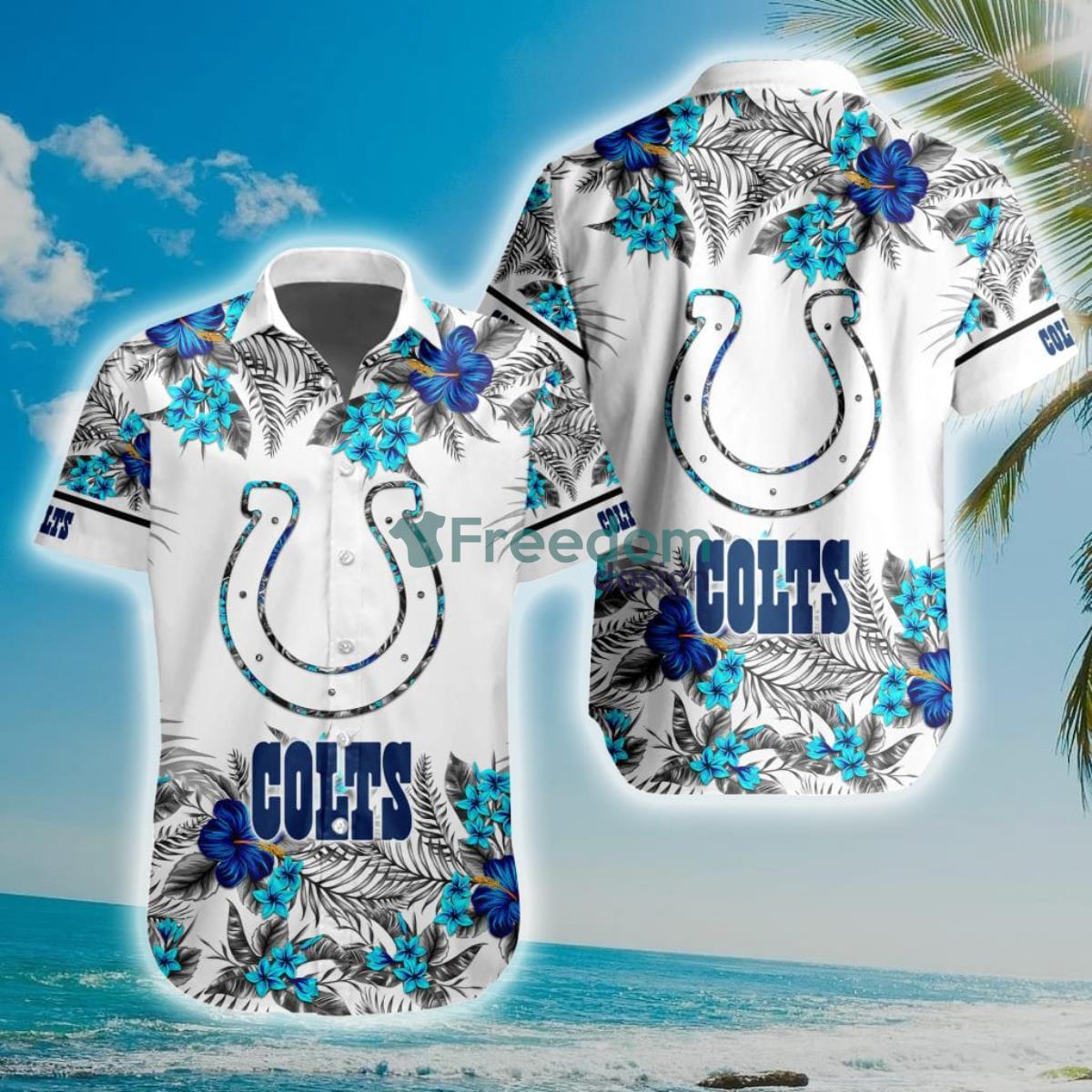 NFL Indianapolis Colts Special Floral Hawaiian Shirt Product Photo 1