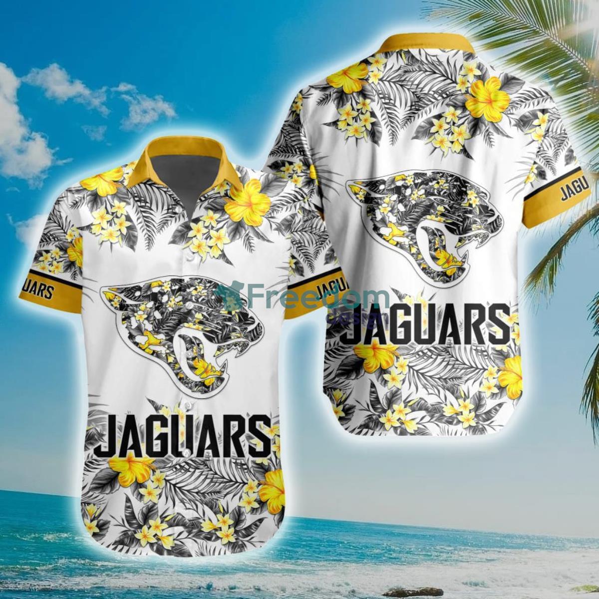 NFL Jacksonville Jaguars Special Floral Hawaiian Shirt Product Photo 1