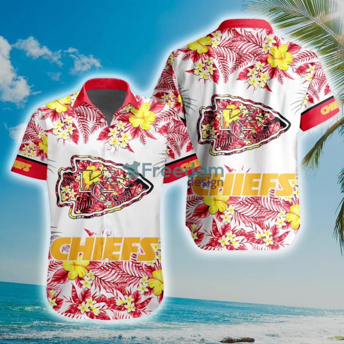 NFL Kansas City Chiefs Special Floral Hawaiian Shirt Product Photo 1