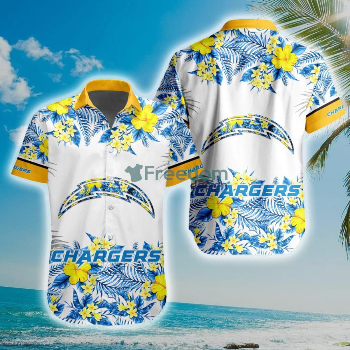 NFL Los Angeles Chargers Special Floral Hawaiian Shirt Product Photo 1