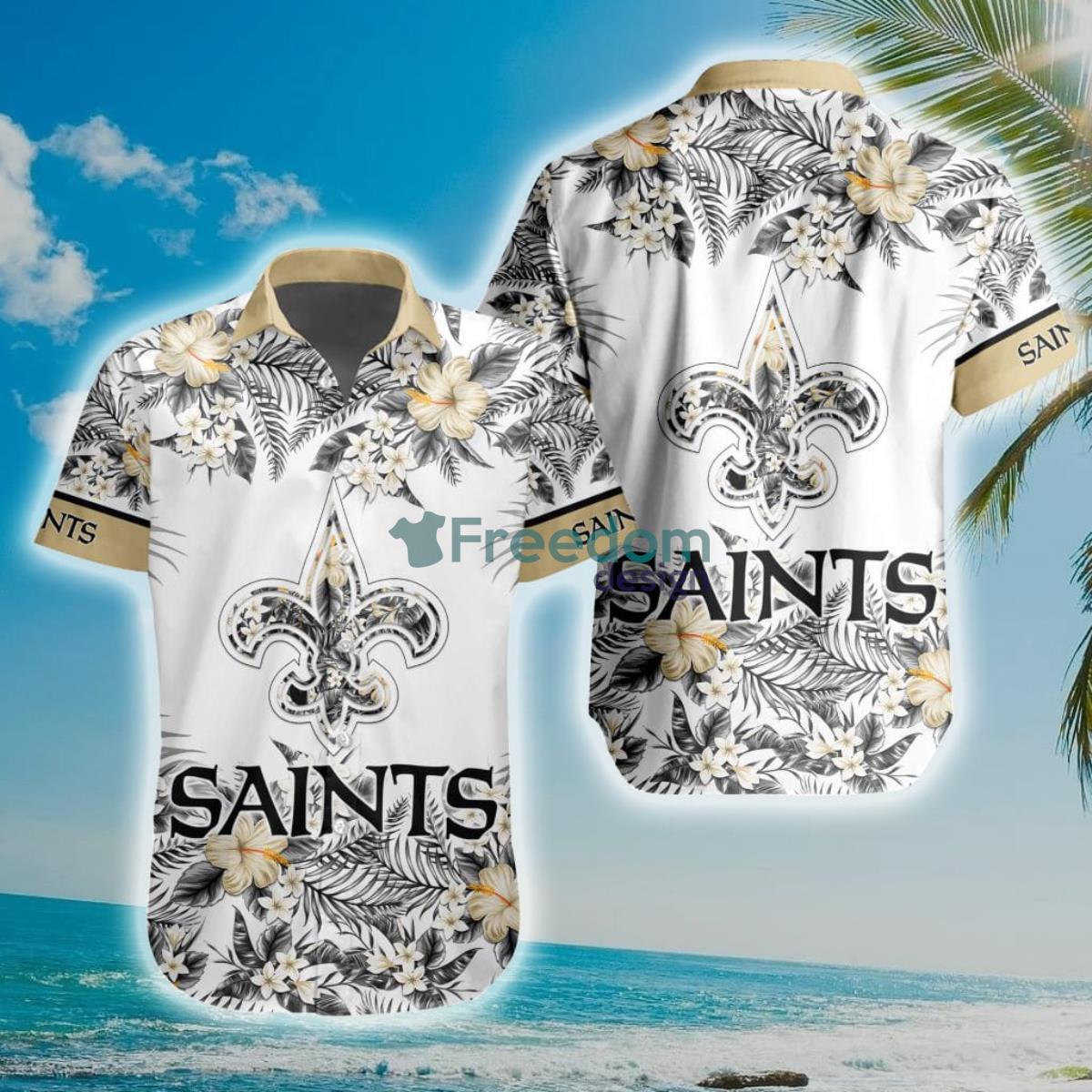 NFL New Orleans Saints Special Floral Hawaiian Shirt Product Photo 1