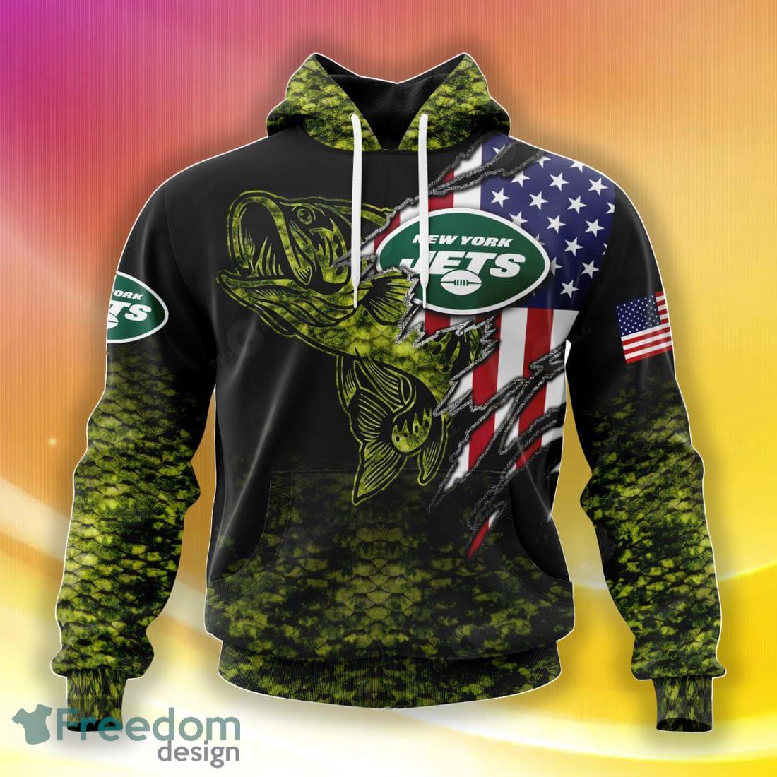 New York Jets Camouflage Pattern 3D Hoodie For Fans - Freedomdesign