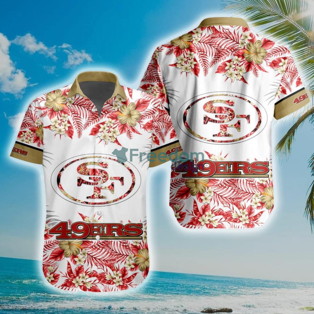 NFL San Francisco 49ers Special Floral Hawaiian Shirt Product Photo 1