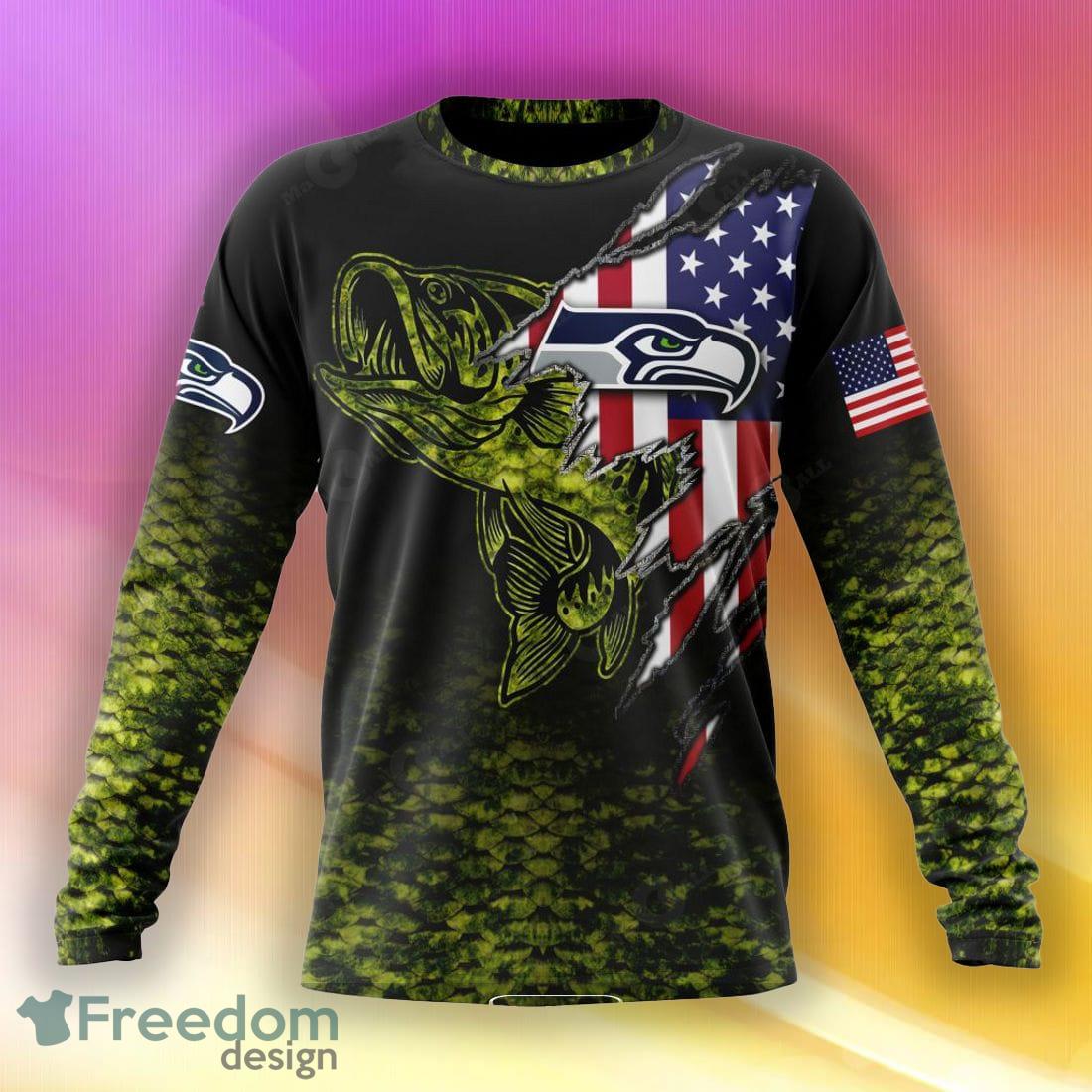 NFL Seattle Seahawks Special Camo Fishing Hoodie Sweatshirt 3D Custom  Number And Name - Freedomdesign