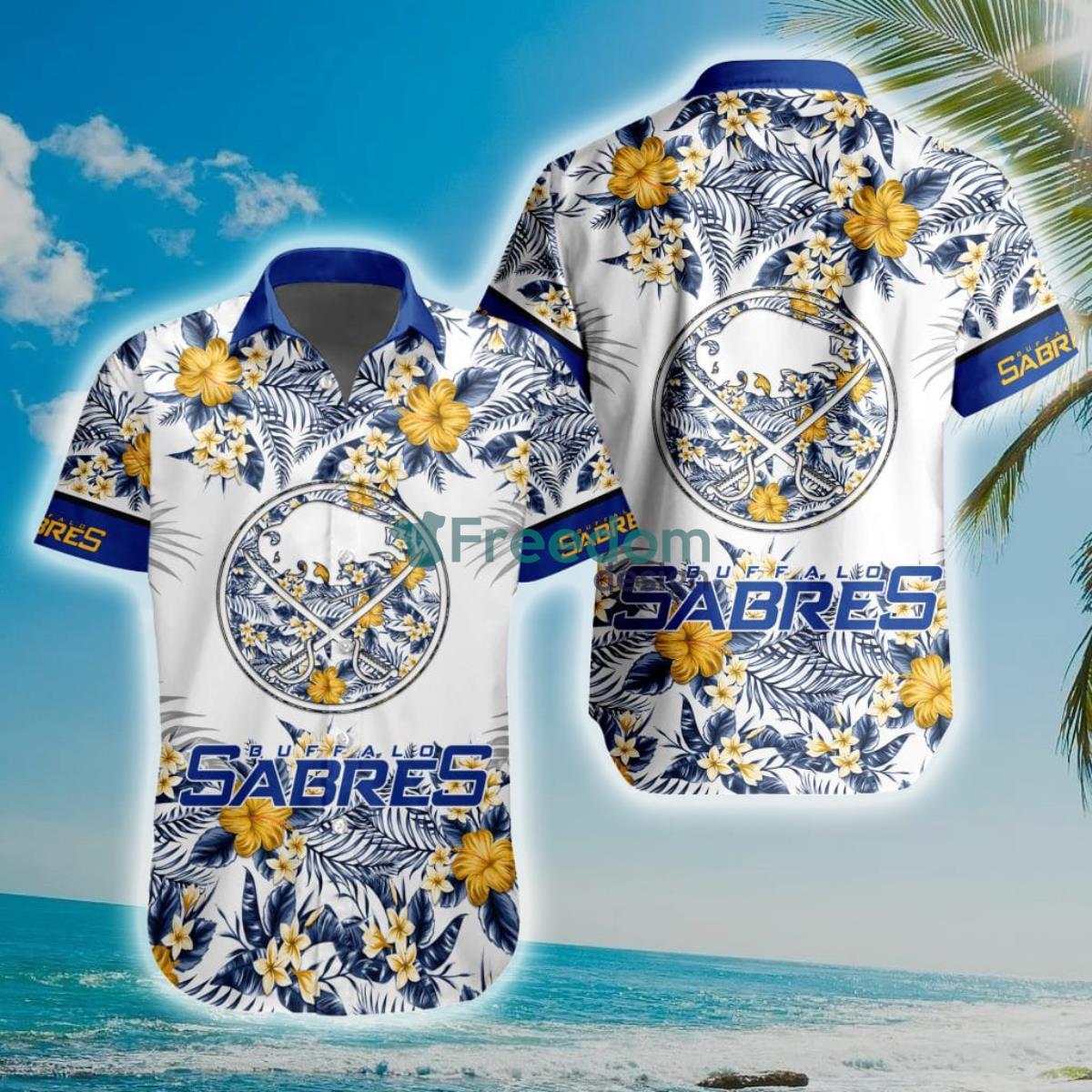 NHL Buffalo Sabres Special Floral Hawaiian Shirt Product Photo 1