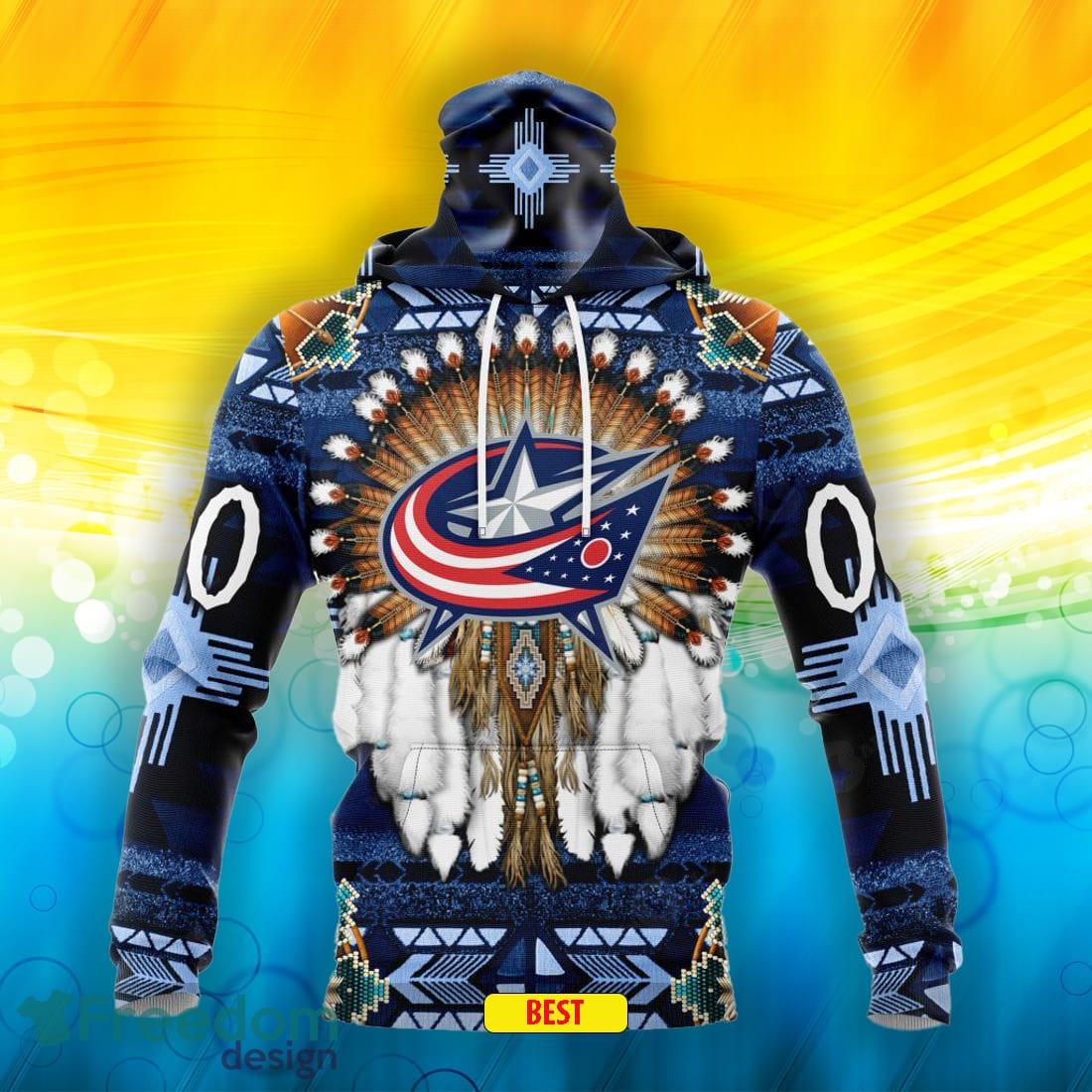 Columbus Blue Jacket Skull Logo NHL 3D Hoodie Sweatshirt Jacket - Beuteeshop