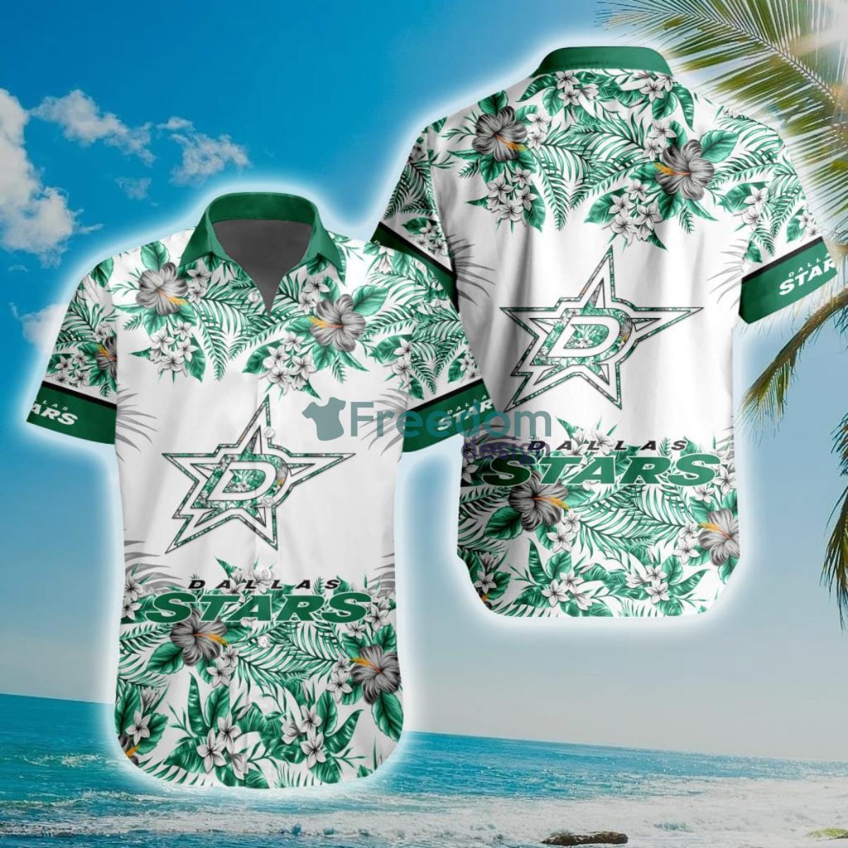 NHL Dallas Stars Special Floral Hawaiian Shirt Product Photo 1