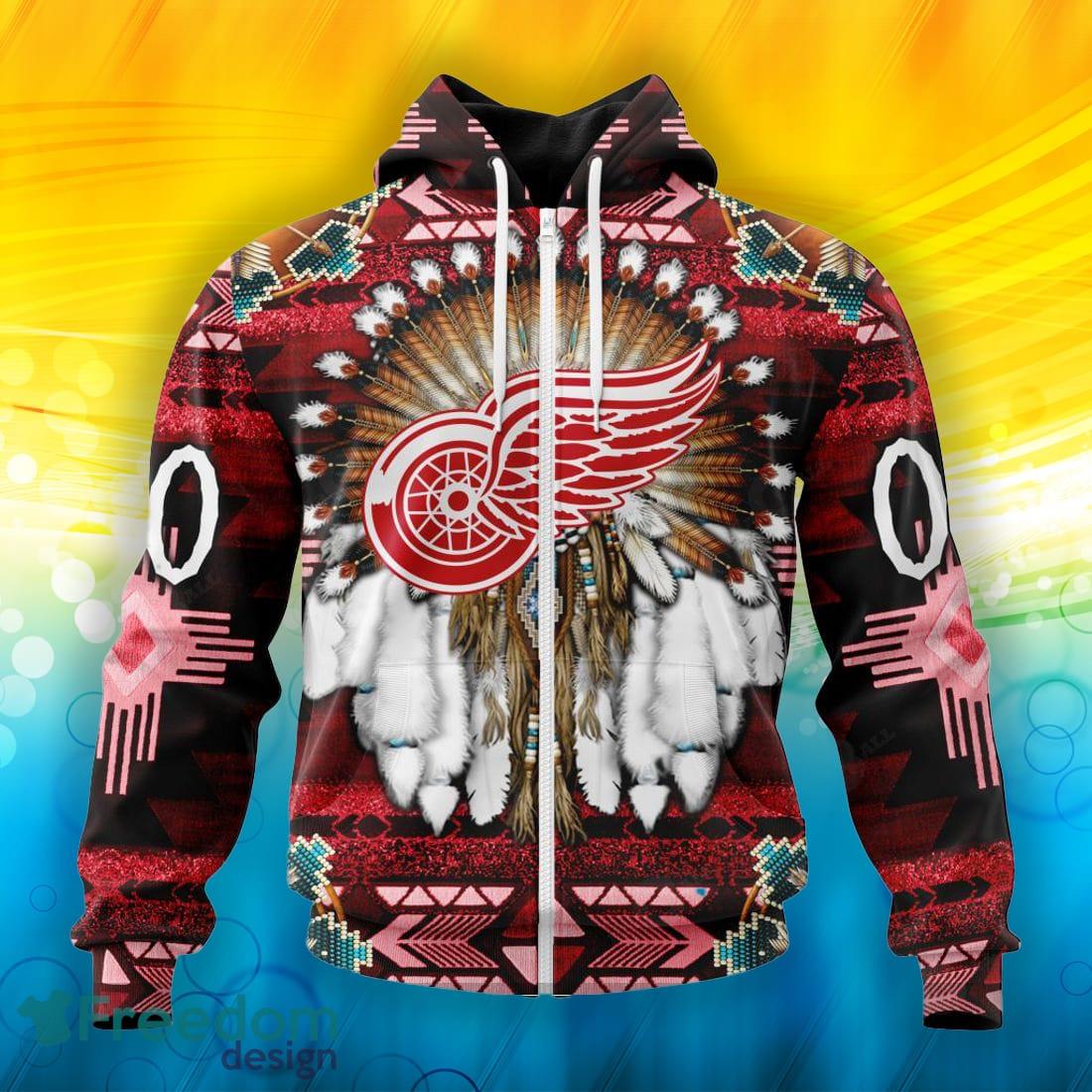Detroit Red Wings All Over Print 3D Hoodie For Men And Women - Freedomdesign