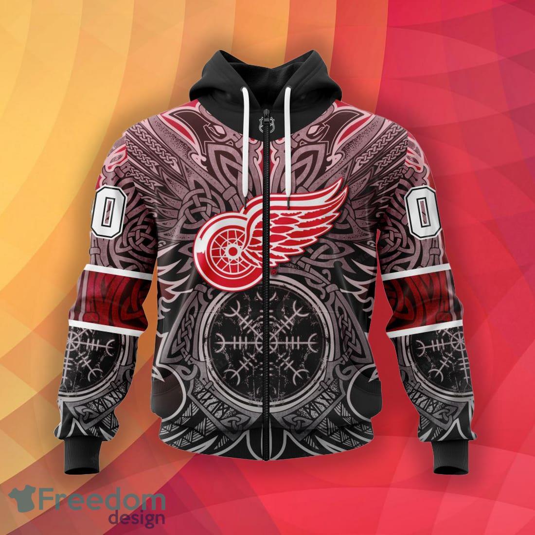 Personalized Detroit Red Wings NHL custom name and number 3d full