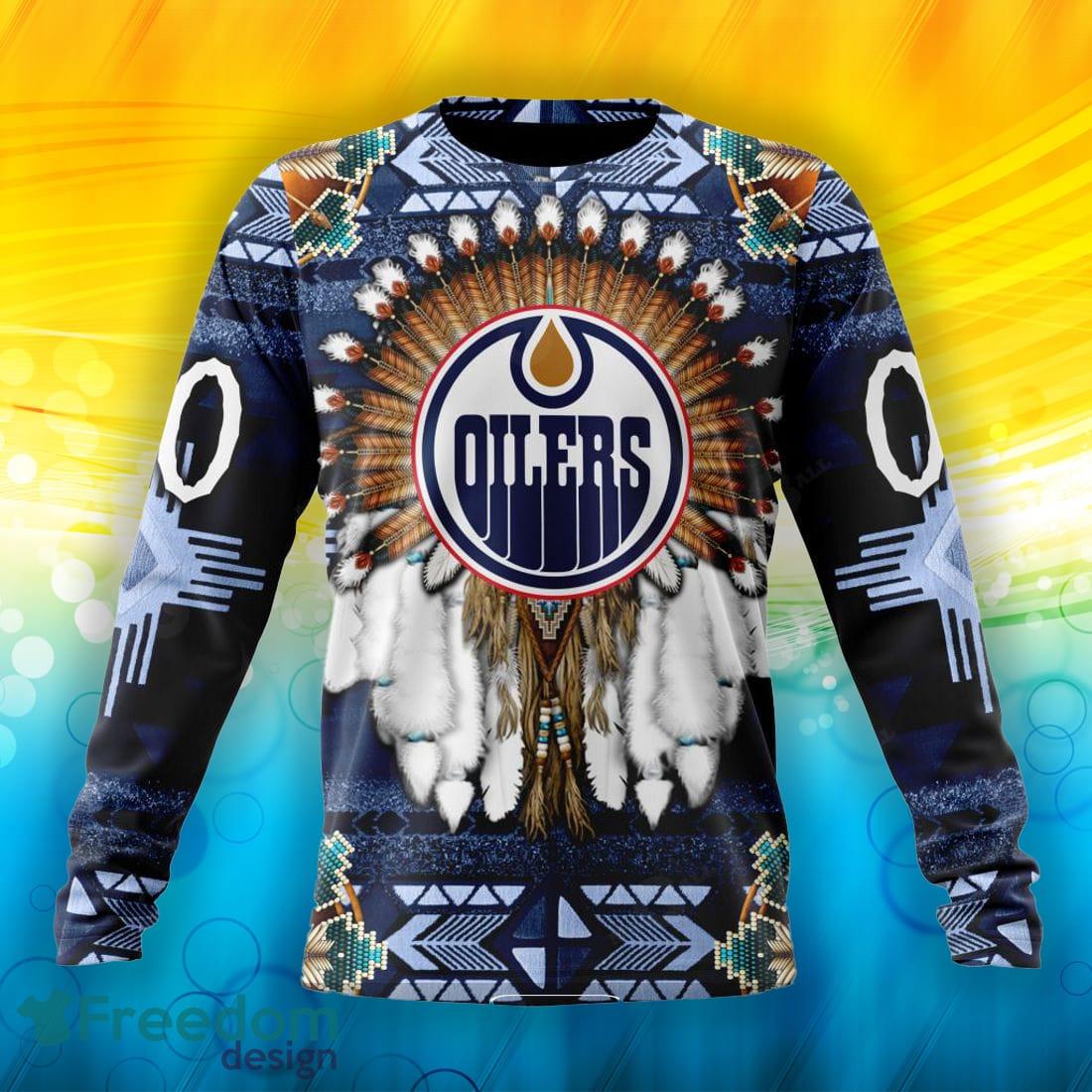 Personalized NHL Edmonton Oilers All Over Print 3D Hoodie - T