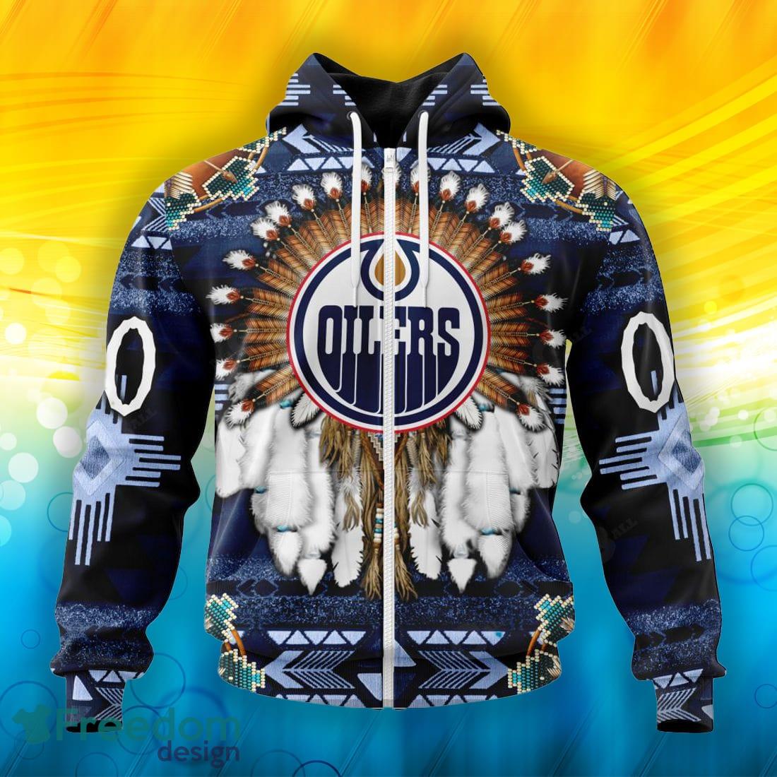 Personalized NHL Edmonton Oilers All Over Print 3D Hoodie - T