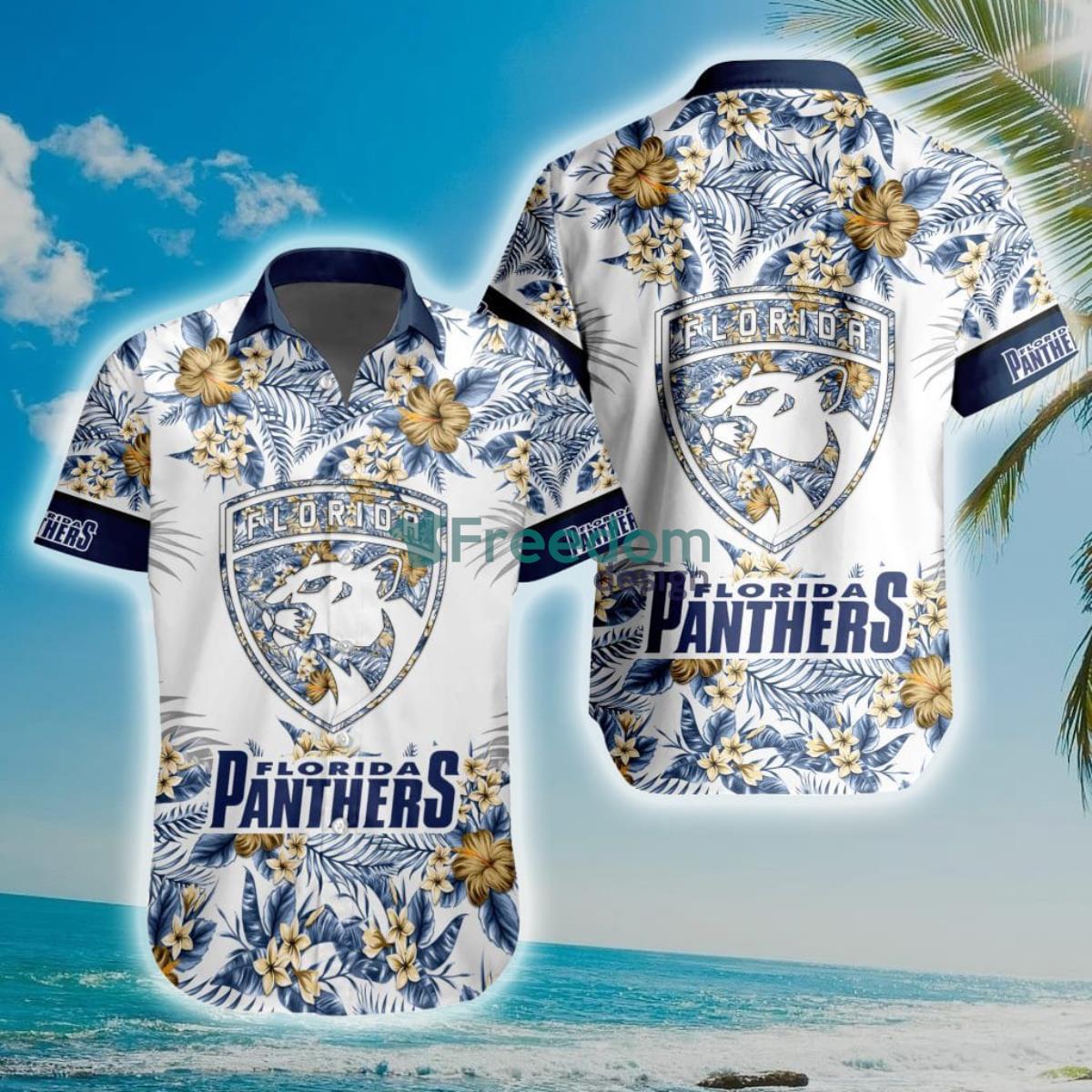 NHL Florida Panthers Special Floral Hawaiian Shirt Product Photo 1