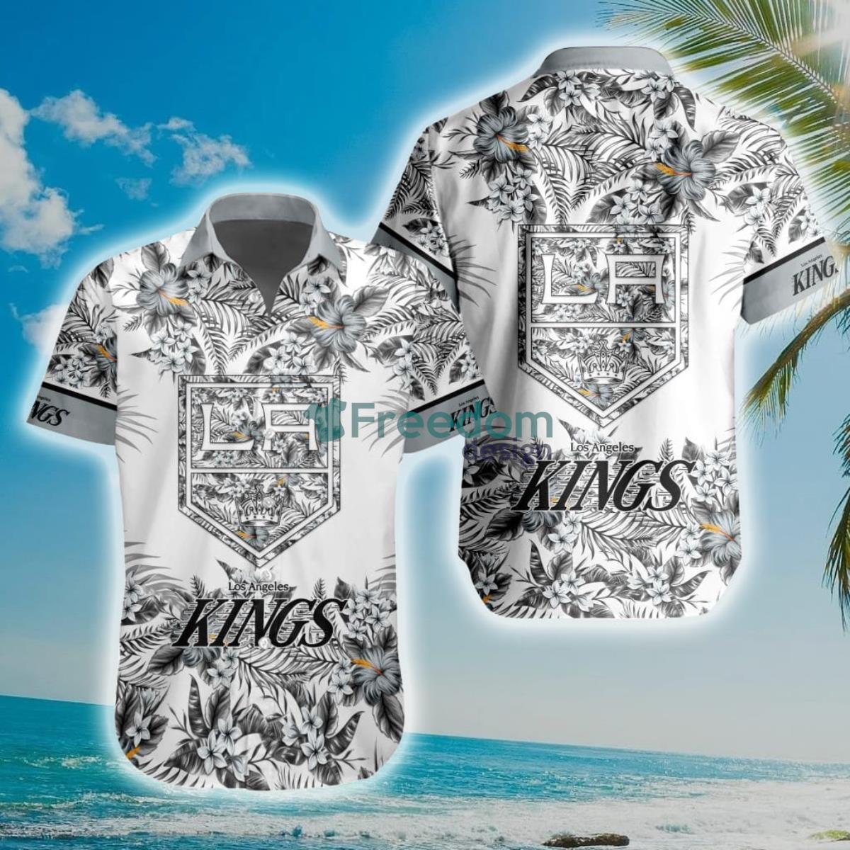 NHL Los Angeles Kings Special Floral Hawaiian Shirt Product Photo 1