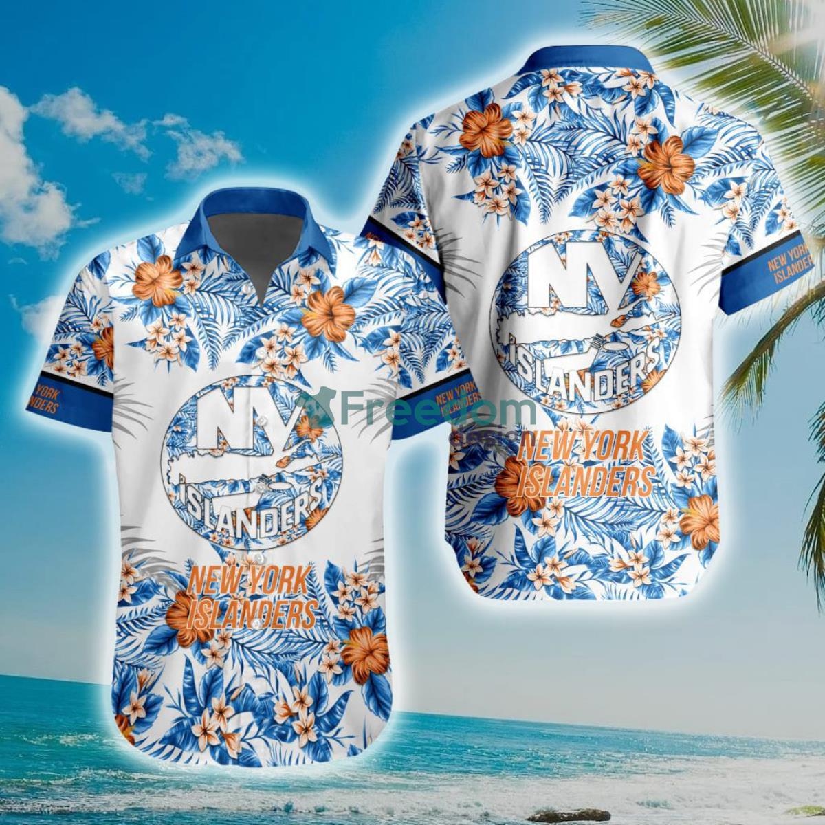 NHL New York Islanders Special Floral Hawaiian Shirt Product Photo 1