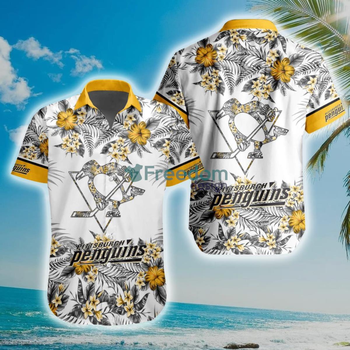 NHL Pittsburgh Penguins Special Floral Hawaiian Shirt Product Photo 1