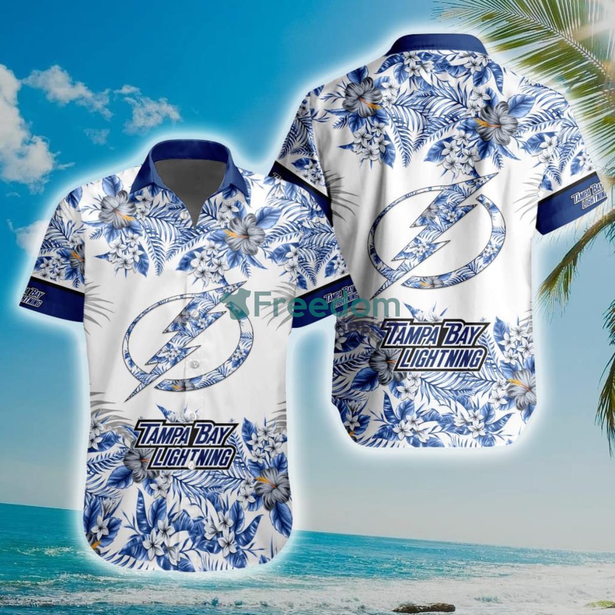 NHL Tampa Bay Lightning Special Floral Hawaiian Shirt Product Photo 1