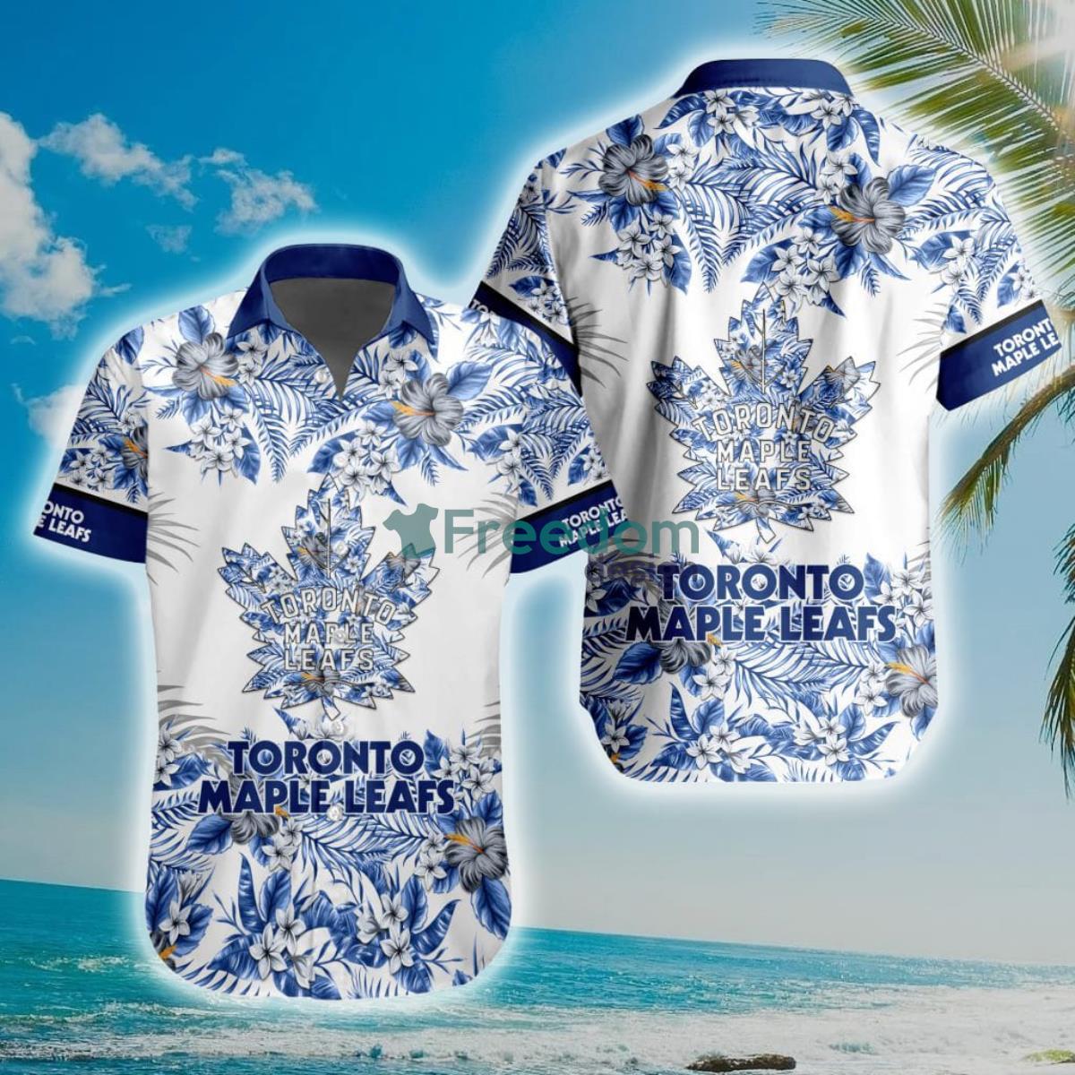 NHL Toronto Maple Leafs Special Floral Hawaiian Shirt Product Photo 1