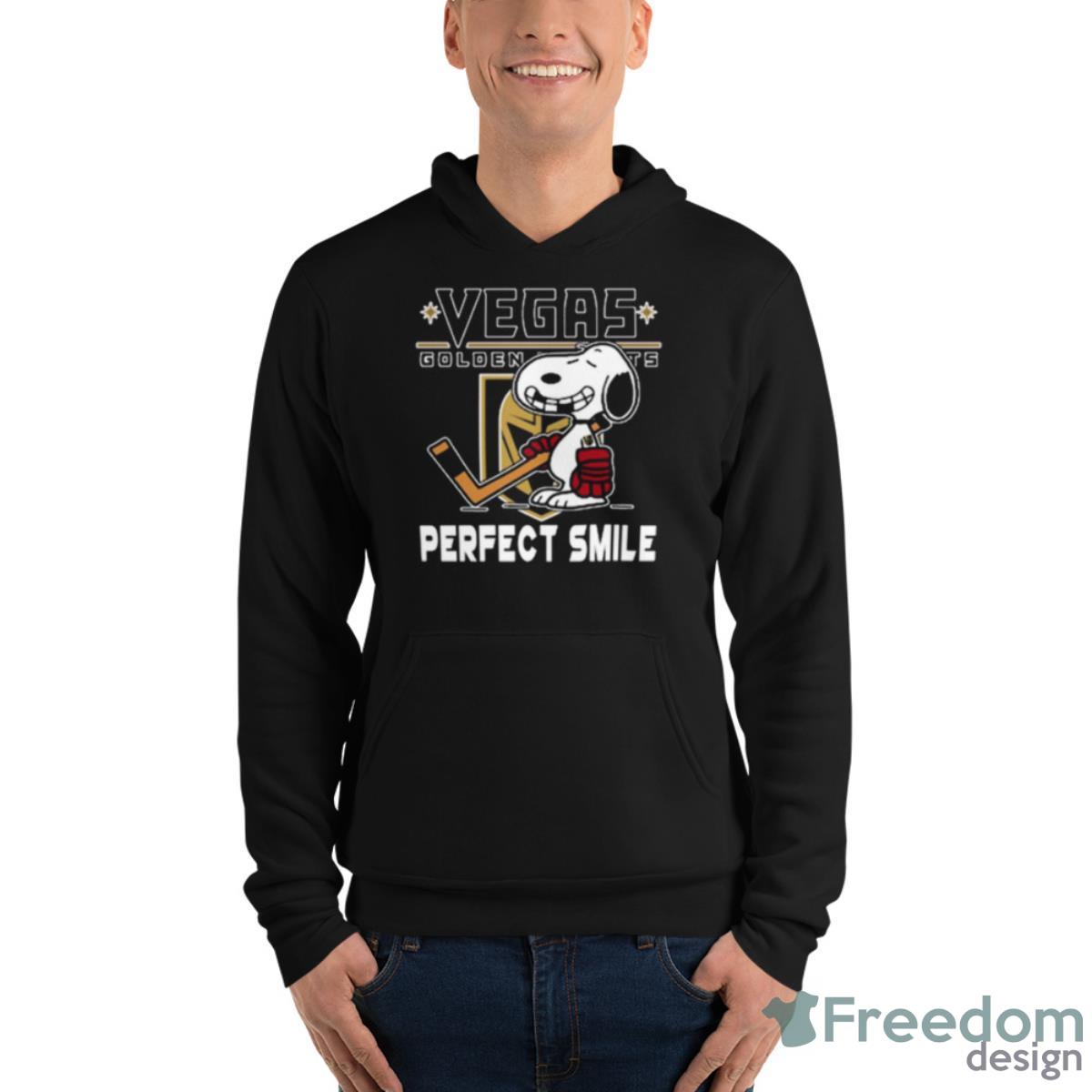 NHL Vegas Golden Knights Snoopy Perfect Smile The Peanuts Movie Hockey Shirt - Unisex Fleece Pullover Hoodie NHL Vegas Golden Knights Snoopy Perfect Smile The Peanuts Movie Hockey Shirt - Unisex Fleece Pullover Hoodie