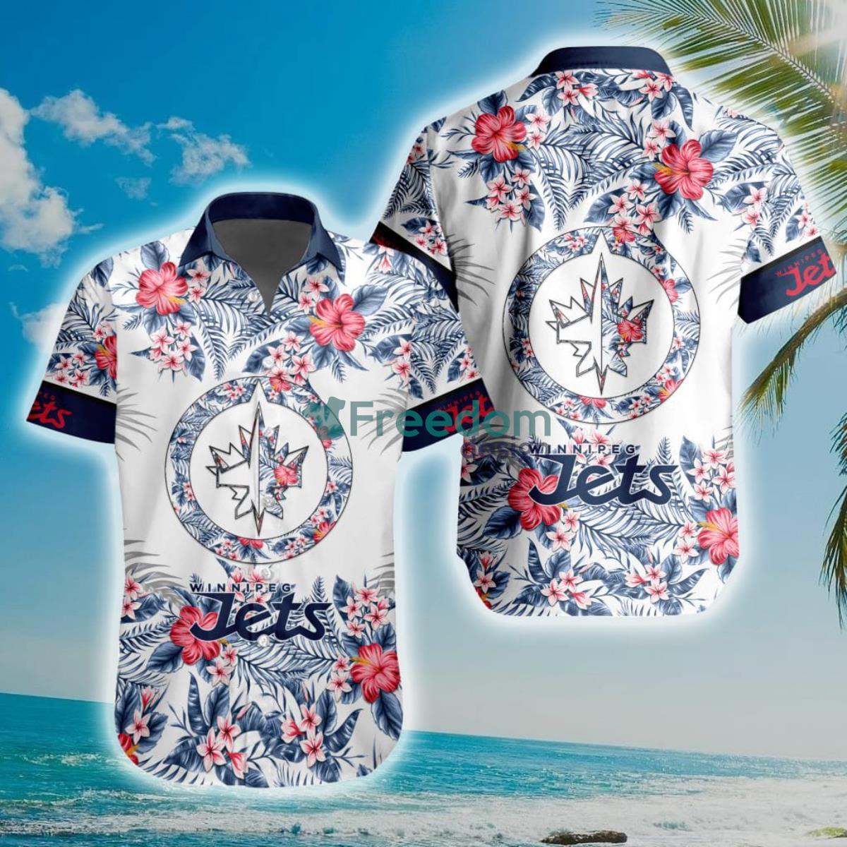 NHL Winnipeg Jets Special Floral Hawaiian Shirt Product Photo 1