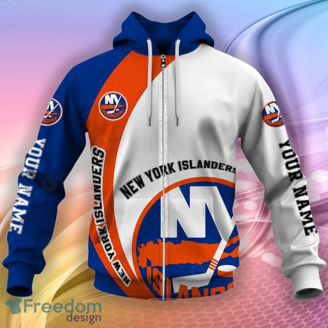 NHL New York Islanders Custom Name Number Blue Jersey Fleece Oodie