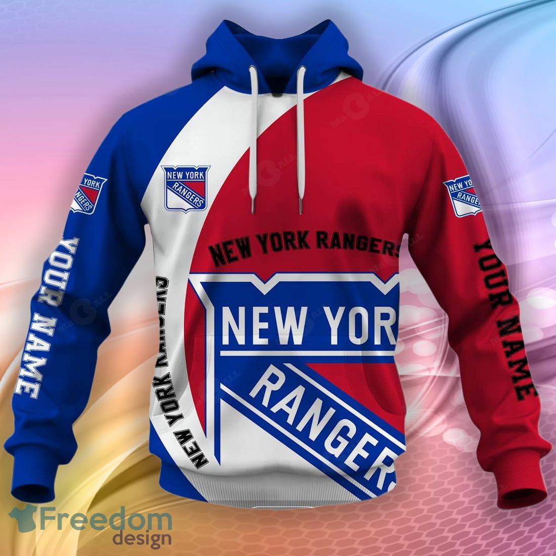 Personalized NHL New York Rangers All Over Print 3D Hoodie - T
