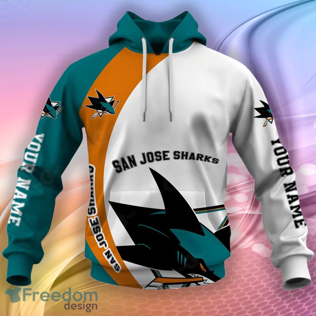 NHL San Jose Sharks Mix Jersey Custom Personalized Hoodie T Shirt