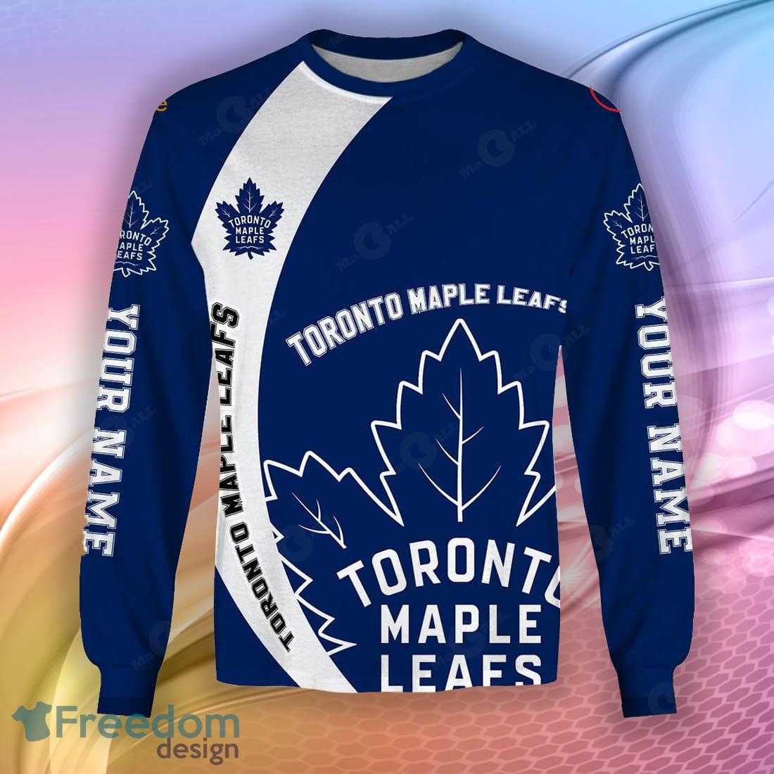 NHL Mens Toronto Maple Leafs Long Sleeve Raglan T-shirt