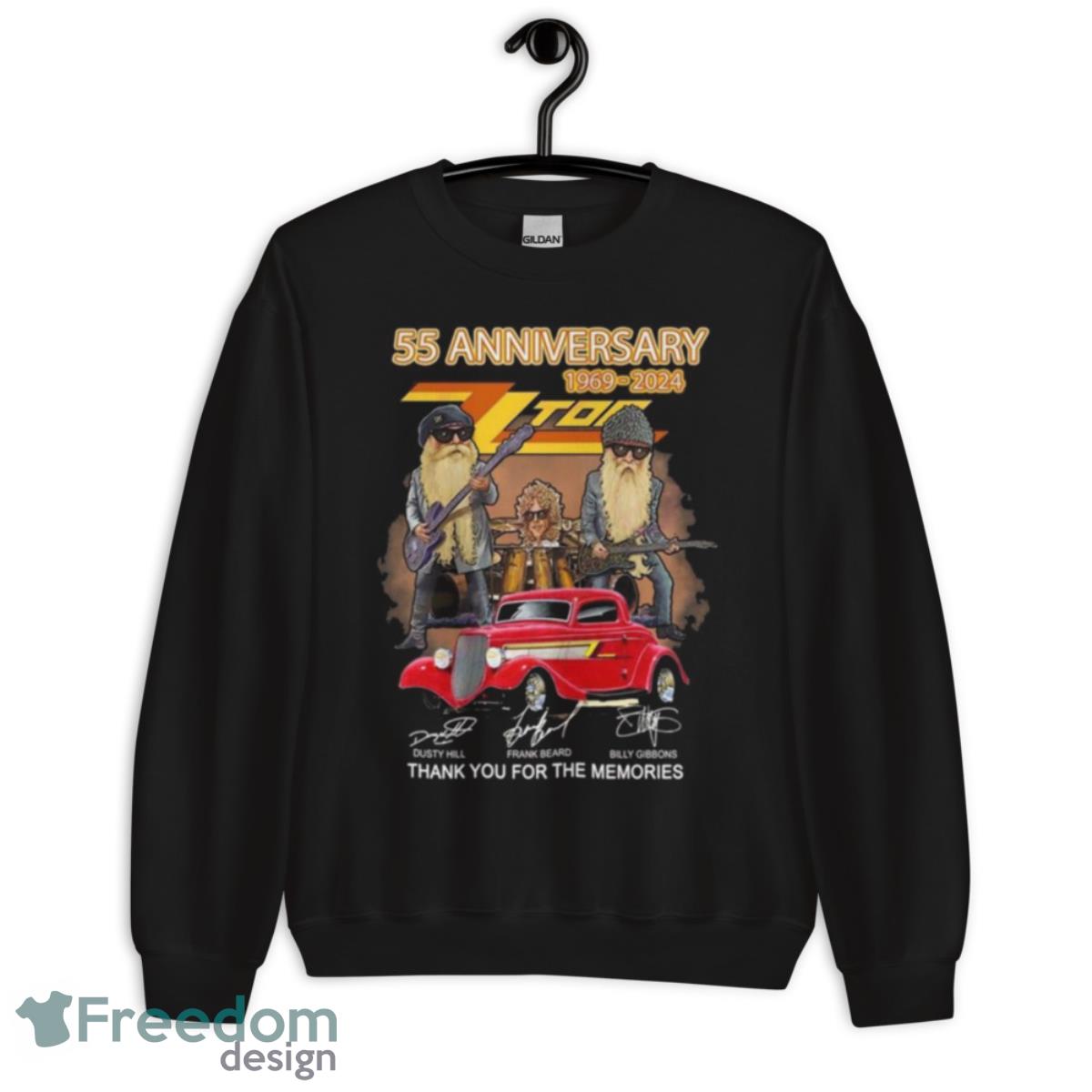 Nice 55th Anniversary 1969 – 2024 ZZ Top Thank You For The Memories Signature Shirt - Unisex Crewneck Sweatshirt Nice 55th Anniversary 1969 – 2024 ZZ Top Thank You For The Memories Signature Shirt - Unisex Crewneck Sweatshirt