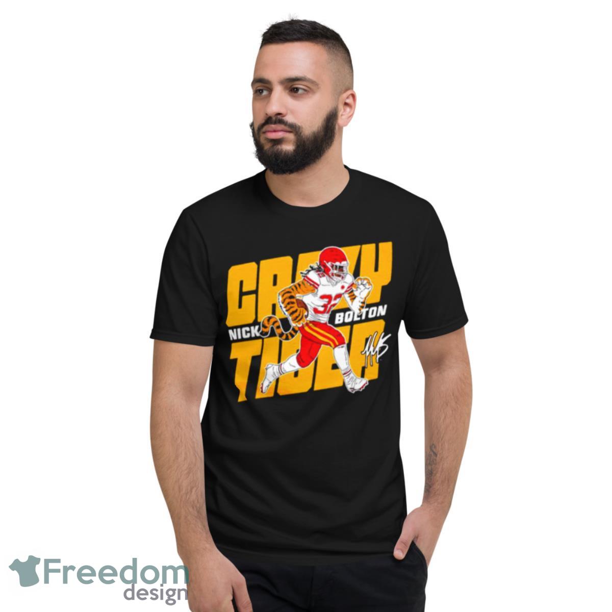 Nick Bolton Crazy Tiger Signature Shirt - Short Sleeve T-Shirt