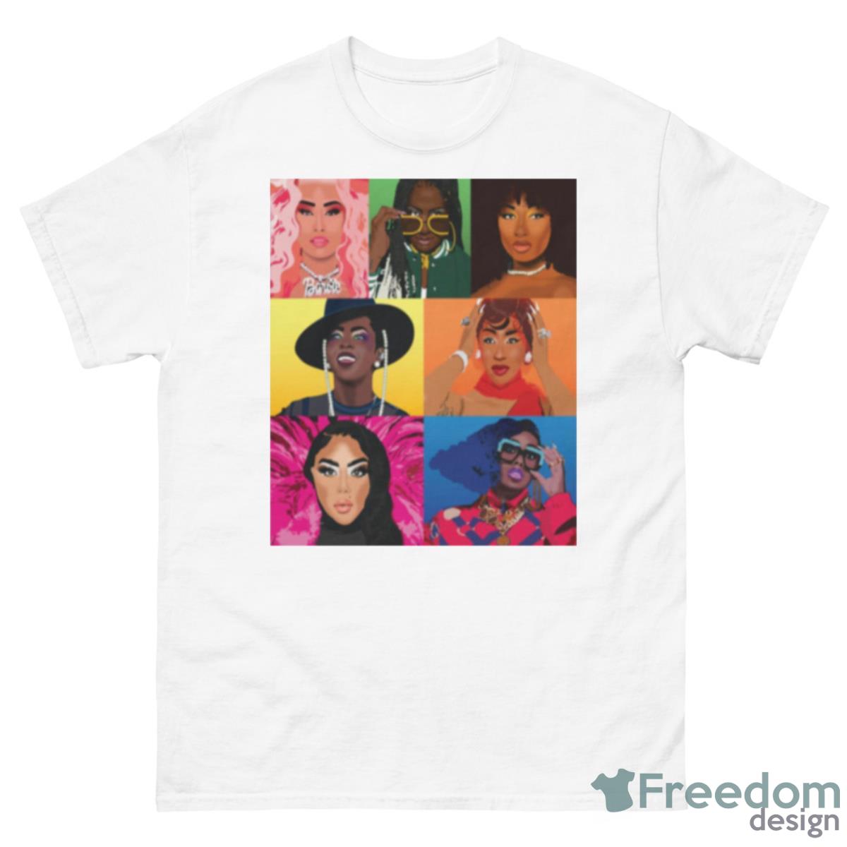 Nicki Minaj Rappers Thee Stallion Lauryn Hill Cardi B Shirt - 500 Men’s Classic Tee Gildan