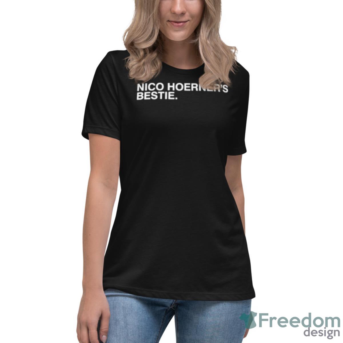 Nico Hoerner’s Bestie Shirt - Womens Relaxed Short Sleeve Jersey Tee Nico Hoerner’s Bestie Shirt - Womens Relaxed Short Sleeve Jersey Tee