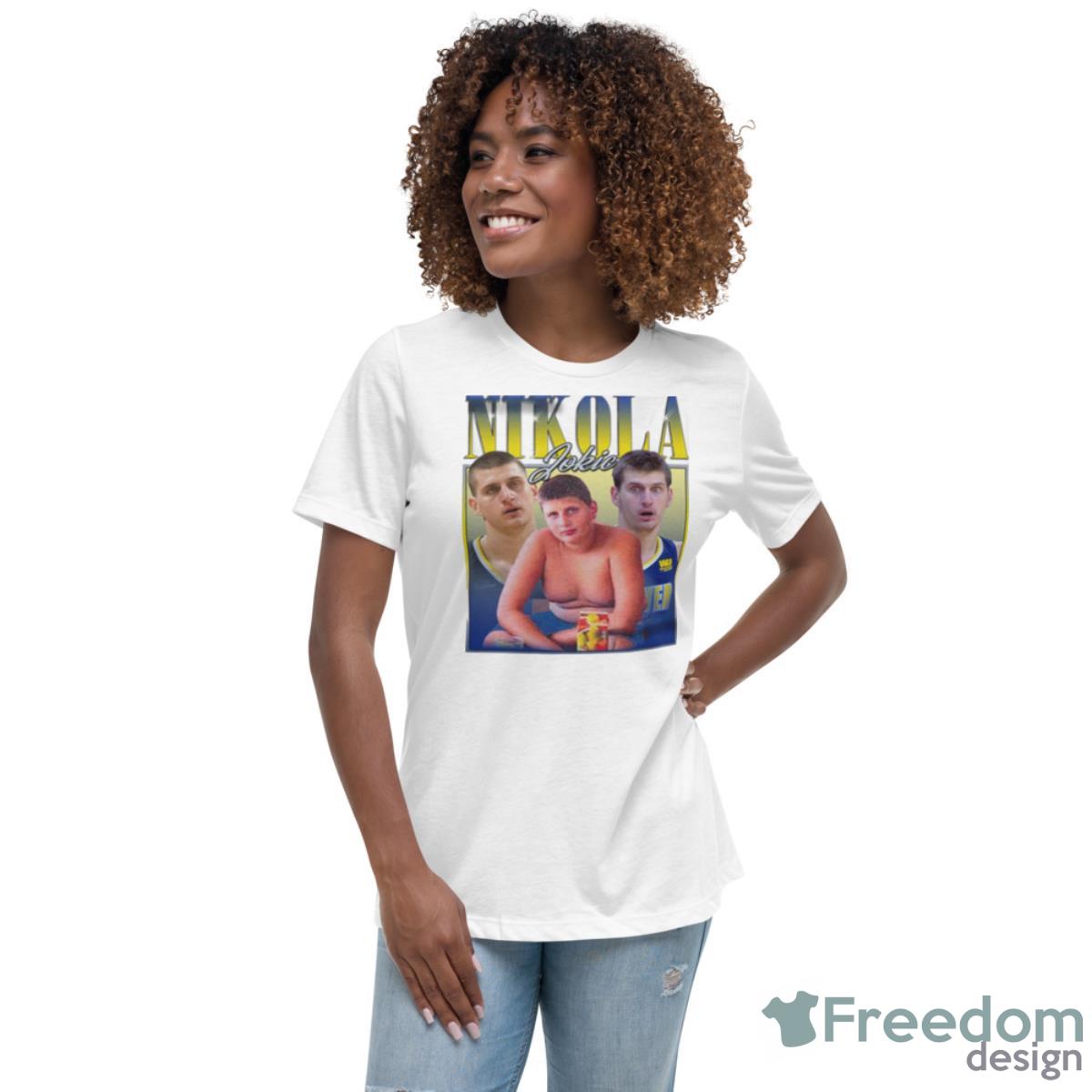 Nikola Jokic Basketball Mvp Classic Shirt - Womens Relaxed Short Sleeve Jersey Tee Nikola Jokic Basketball Mvp Classic Shirt - Womens Relaxed Short Sleeve Jersey Tee