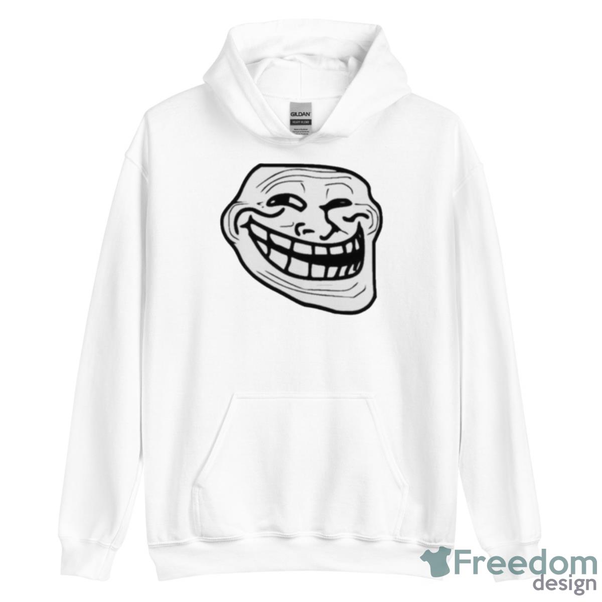 Ninja Troll Face Shirt image Ninja Troll Face Shirt - Unisex Heavy Blend Hooded Sweatshirt