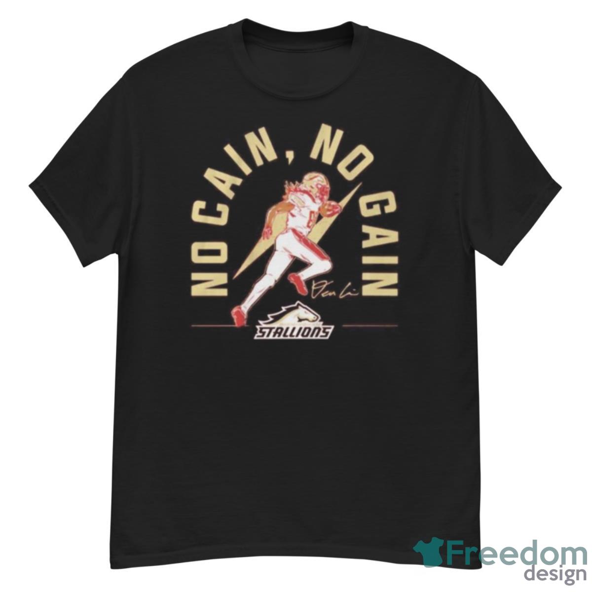 No Cain No Gain Birmingham Stallions Deon Cain Shirt - G500 Men’s Classic T-Shirt